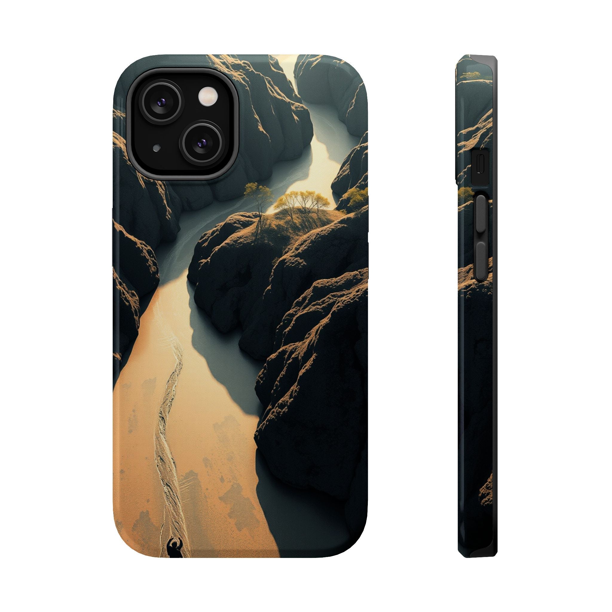 iPhone River Delta Aerial Bold Art Bold Modern Everyday Snap Case · iPhone Case