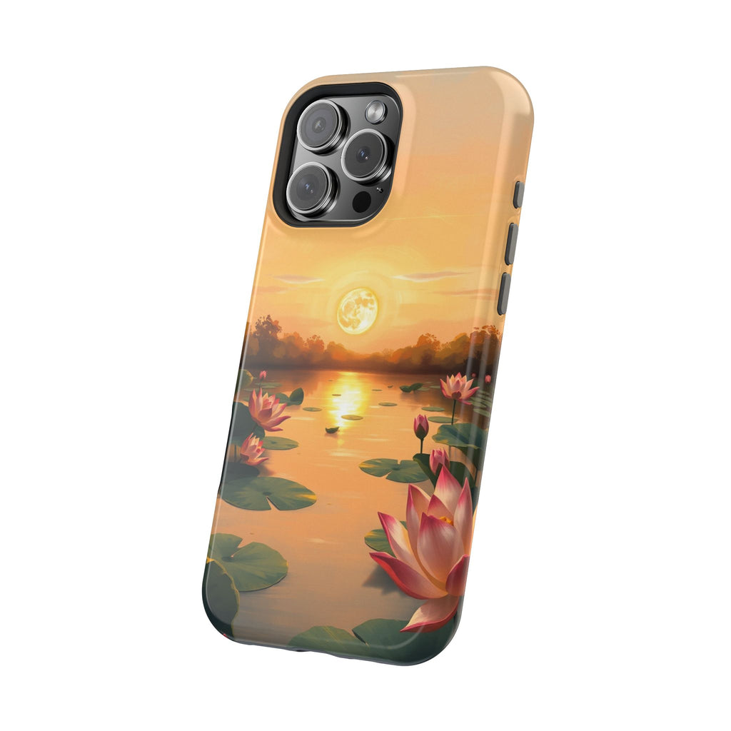 iPhone Lotus Pond Oil Painting Impressionist Slim iPhone Everyday · iPhone Case