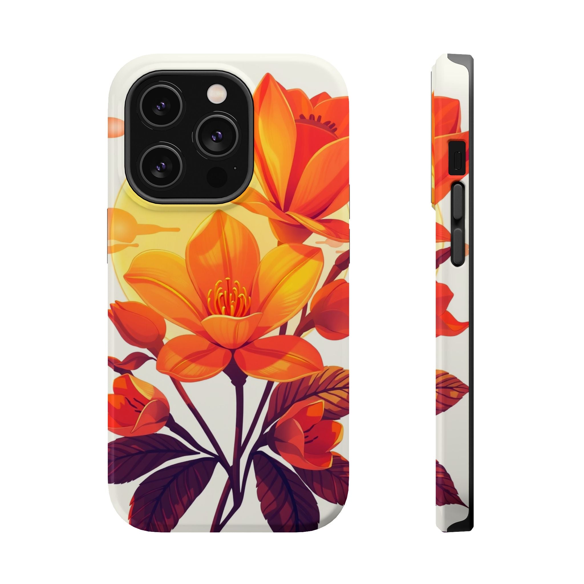 iPhone Dreamy Neon Floral Design Bold Modern Everyday Snap Case · iPhone Case