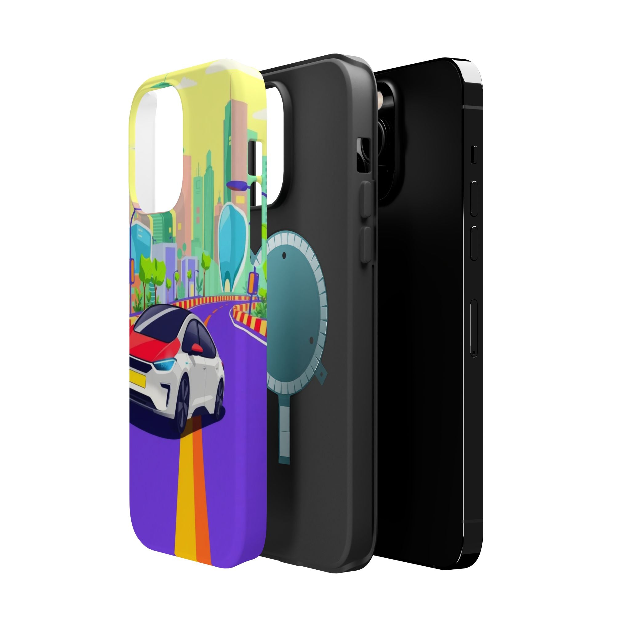 iPhone Electric Car Future Kids Fun Phone Case Gift Slim Snap Case · iPhone Case