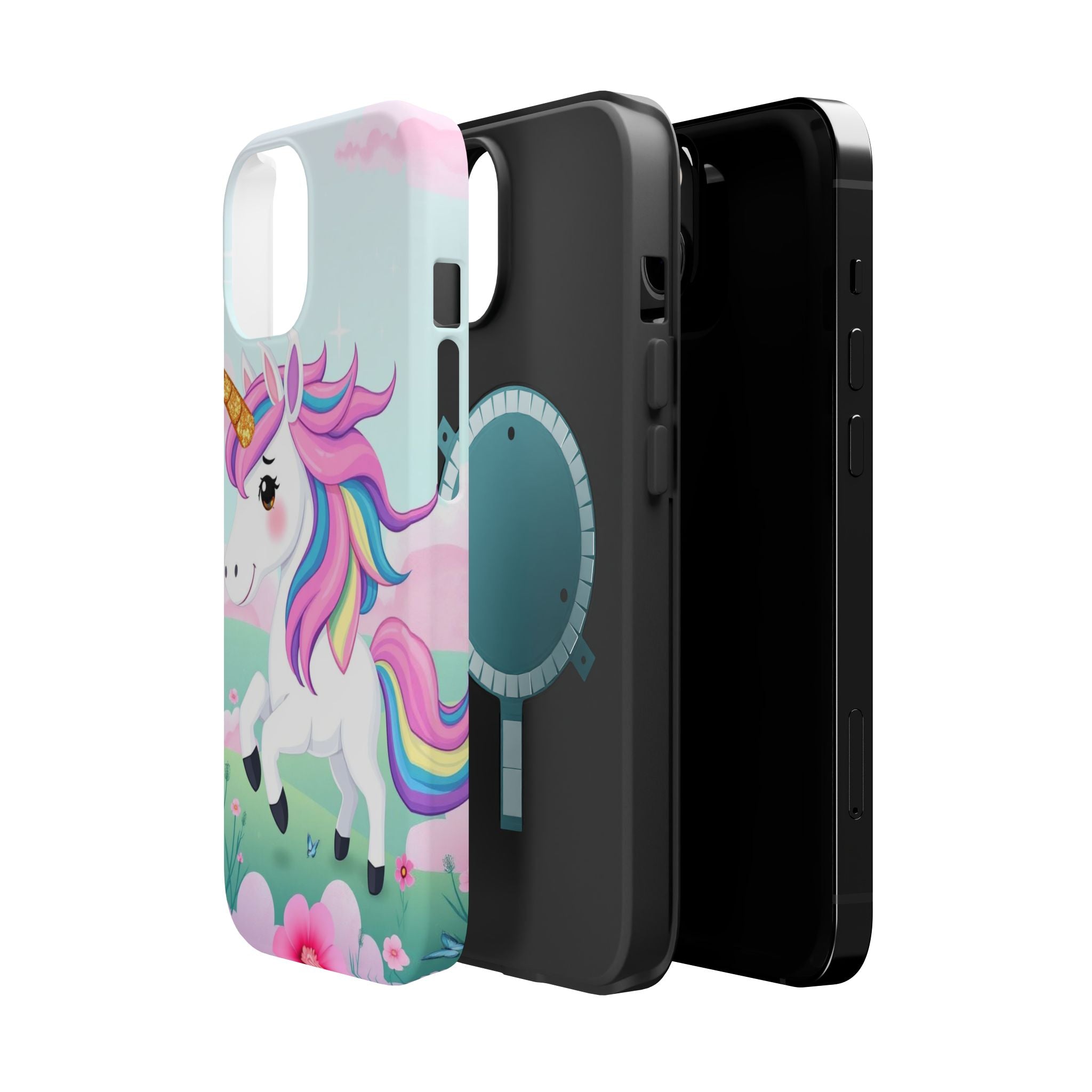 iPhone Rainbow Unicorn Kids Fun Soft iPhone Phone Case Gift Finish · iPhone Case