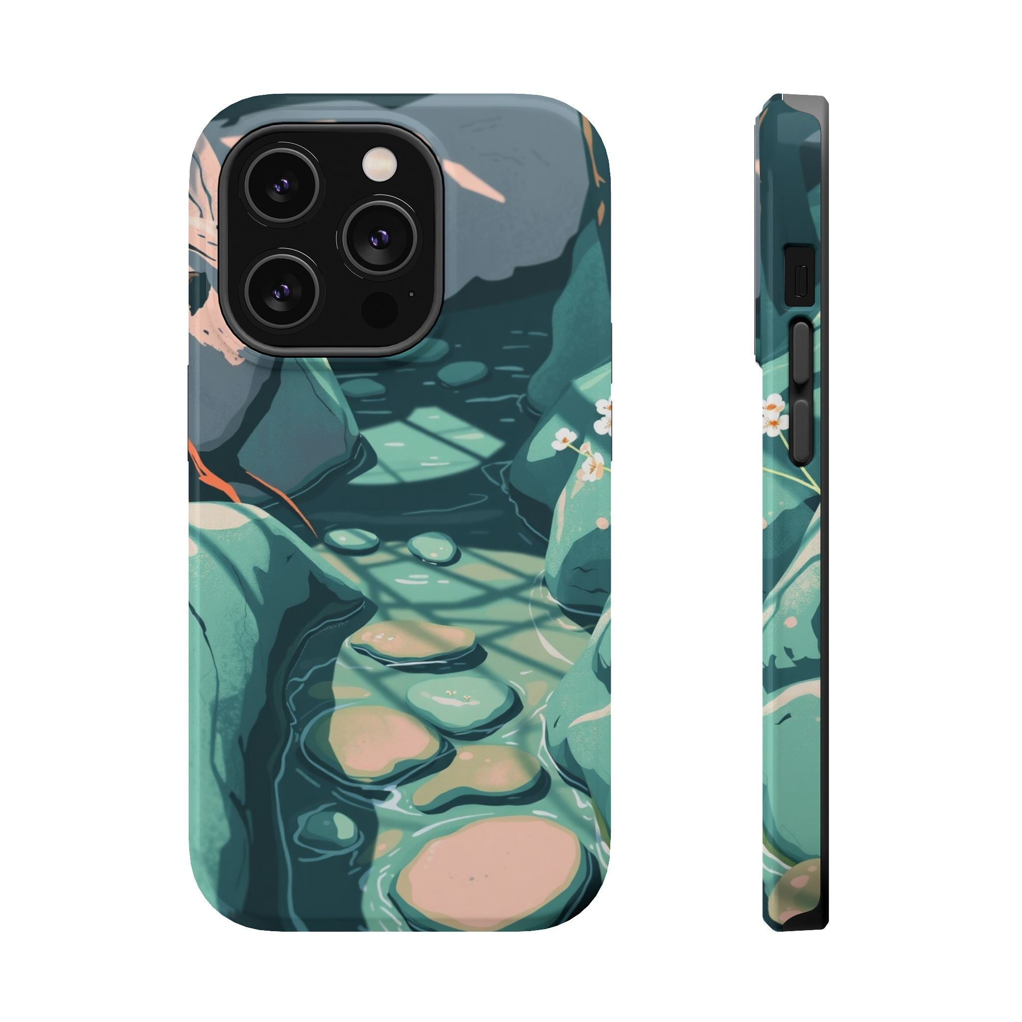iPhone Vibrant Spring Creek Design 19 Slim Everyday Designer Case · iPhone Case