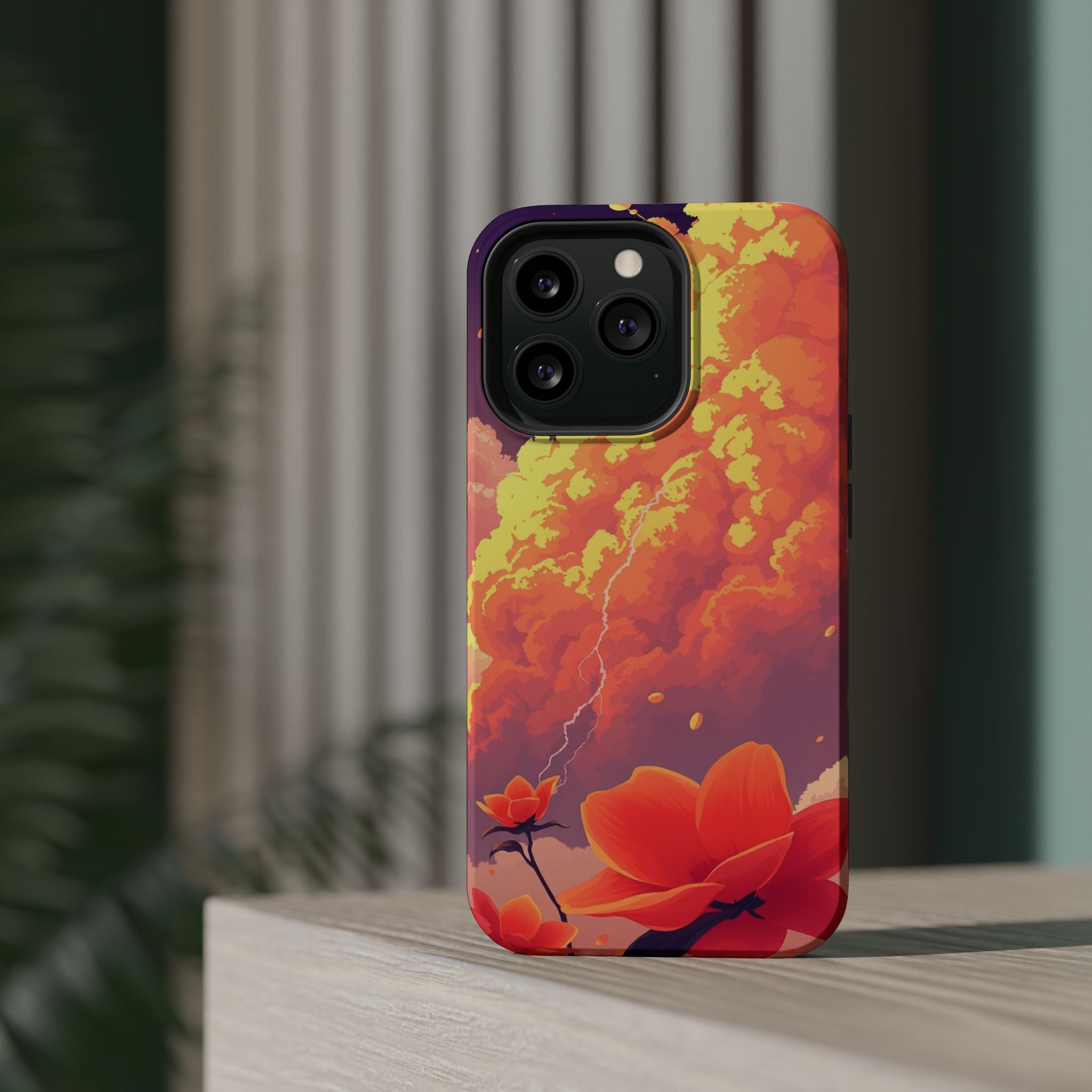 iPhone Sunset Amber And Peach Petal Storm Slim iPhone Everyday Designer · iPhone