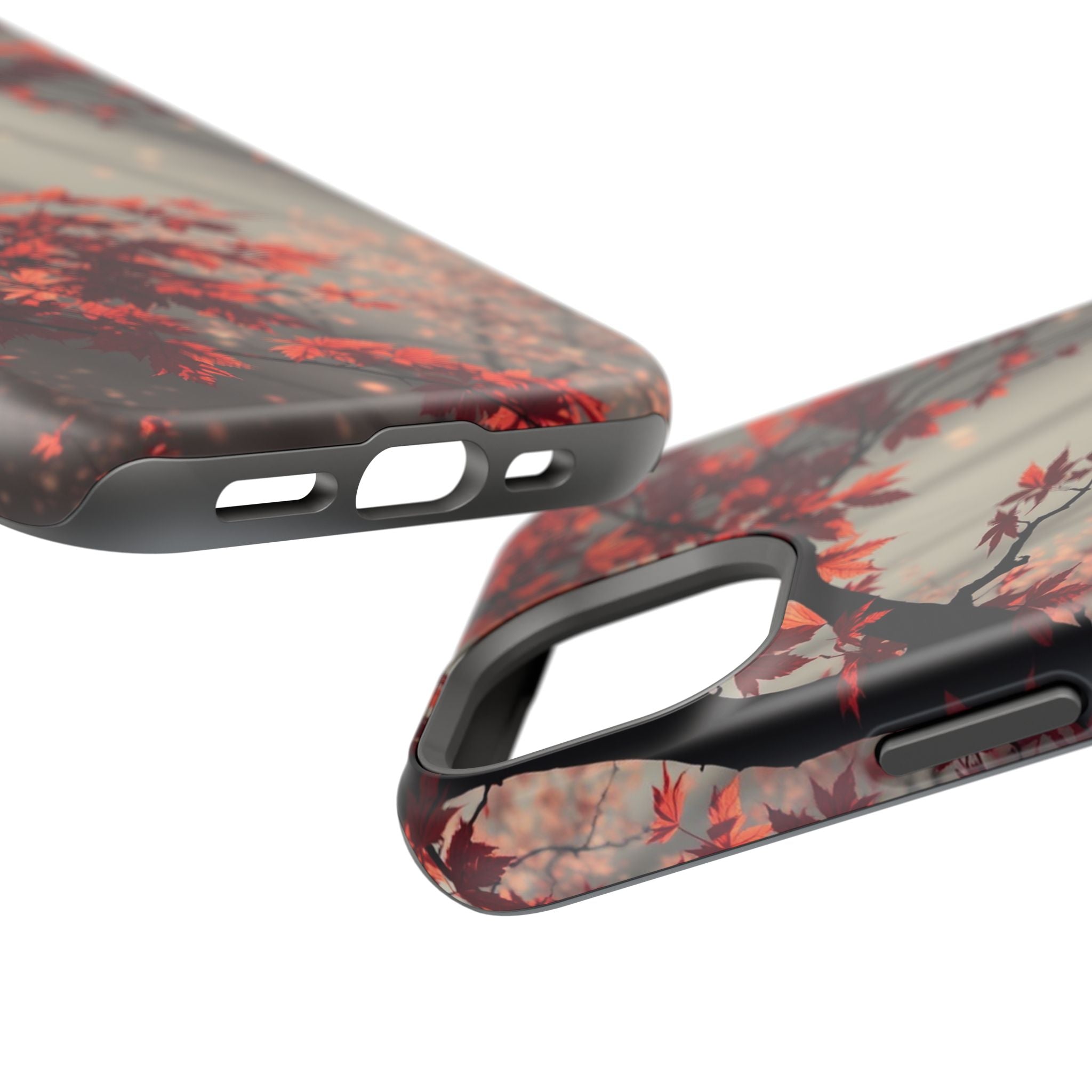 iPhone Charcoal And Copper Autumn Maple Slim Everyday iPhone 17 · iPhone Case