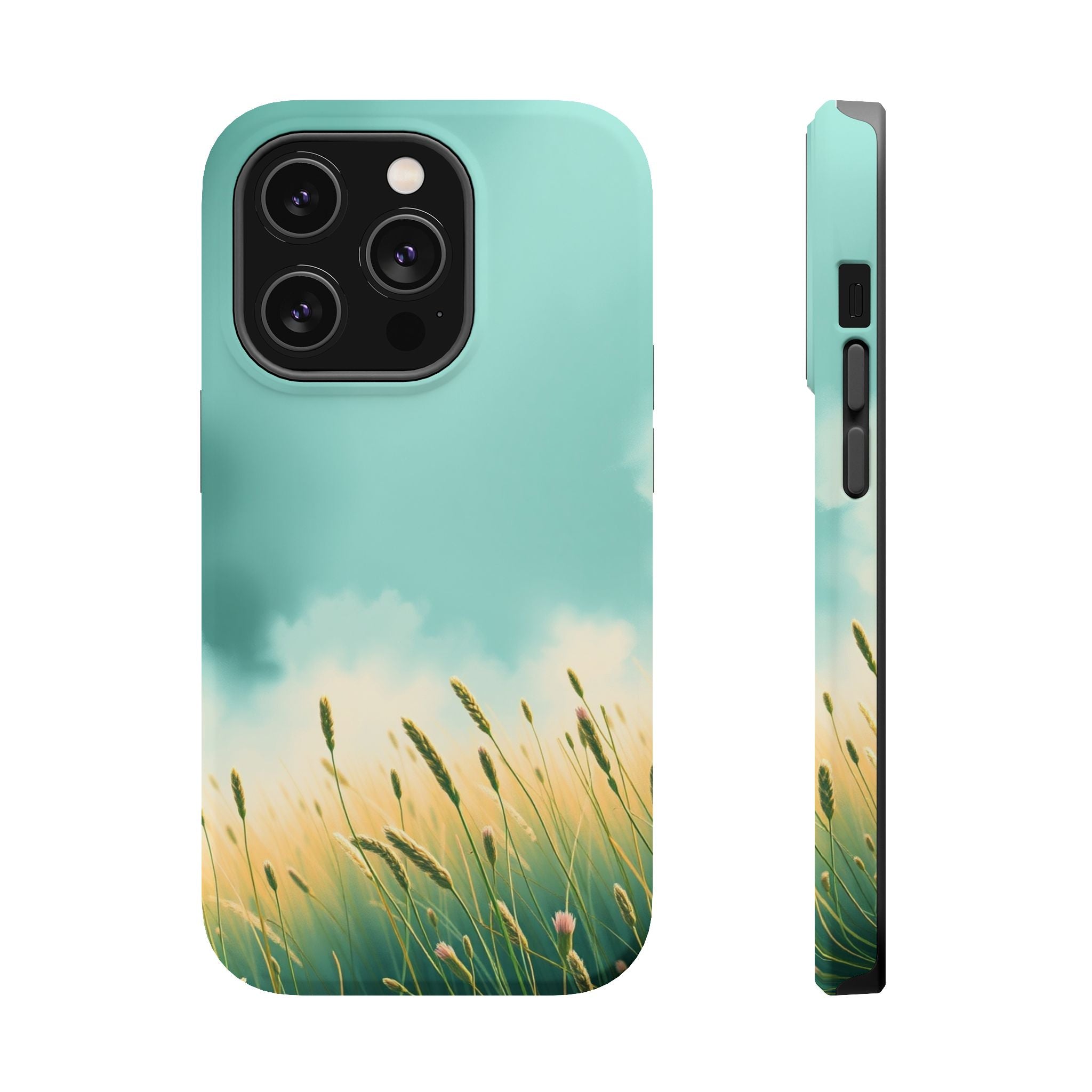 iPhone Mint And Blush Spring Meadow Slim Everyday Designer Case · iPhone Case