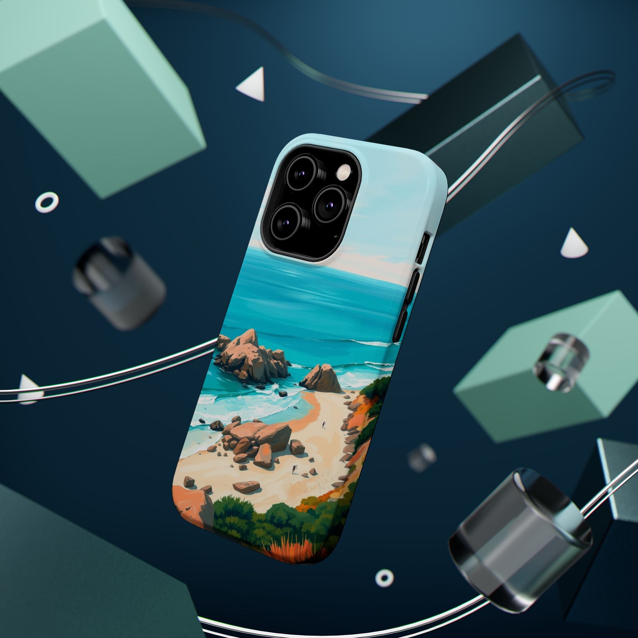iPhone Pebble Beach Cinematic Art Bold Modern Everyday Snap Case · iPhone Case