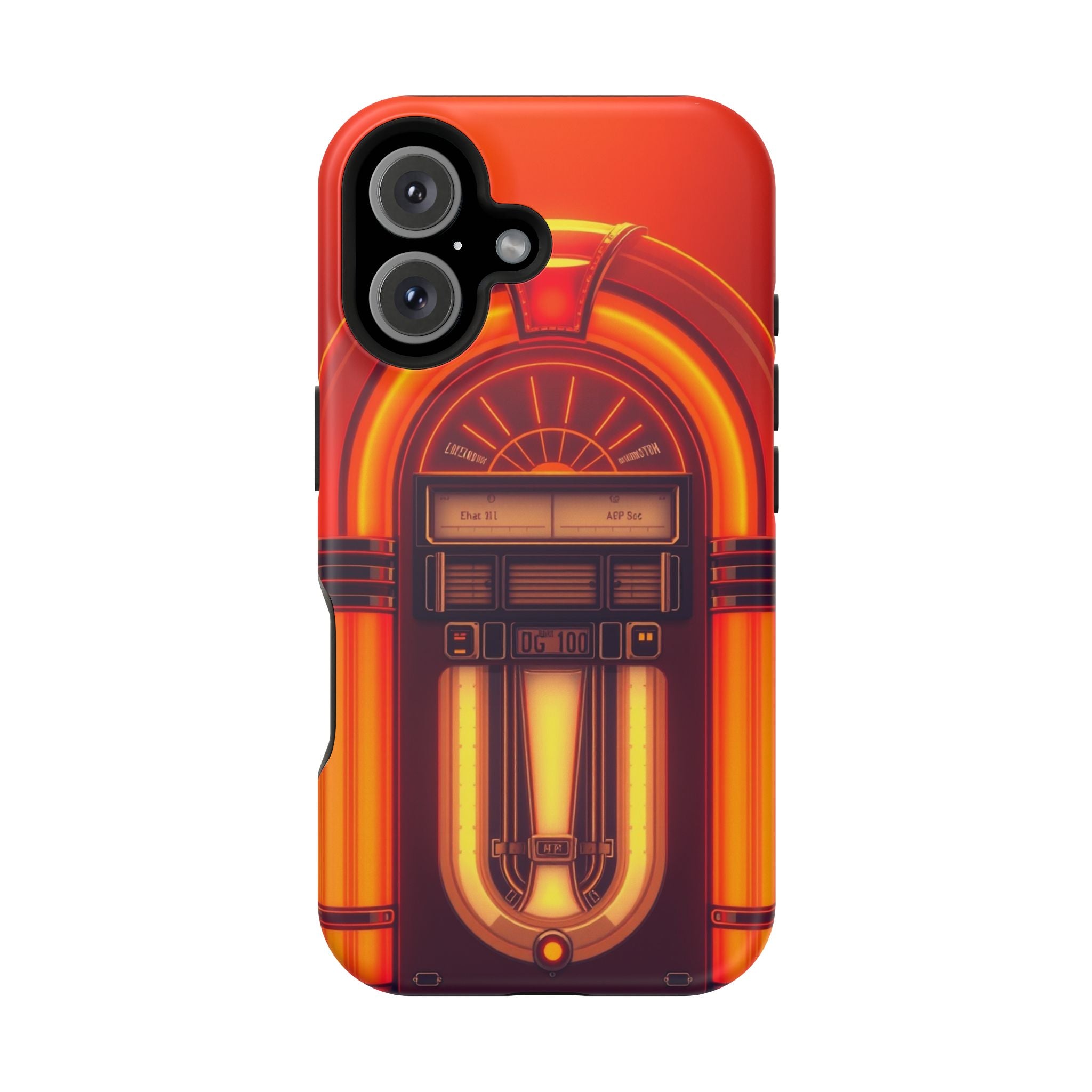 iPhone Jukebox Glow Neon Cyberpunk Bold Modern Everyday Snap Case · iPhone Case