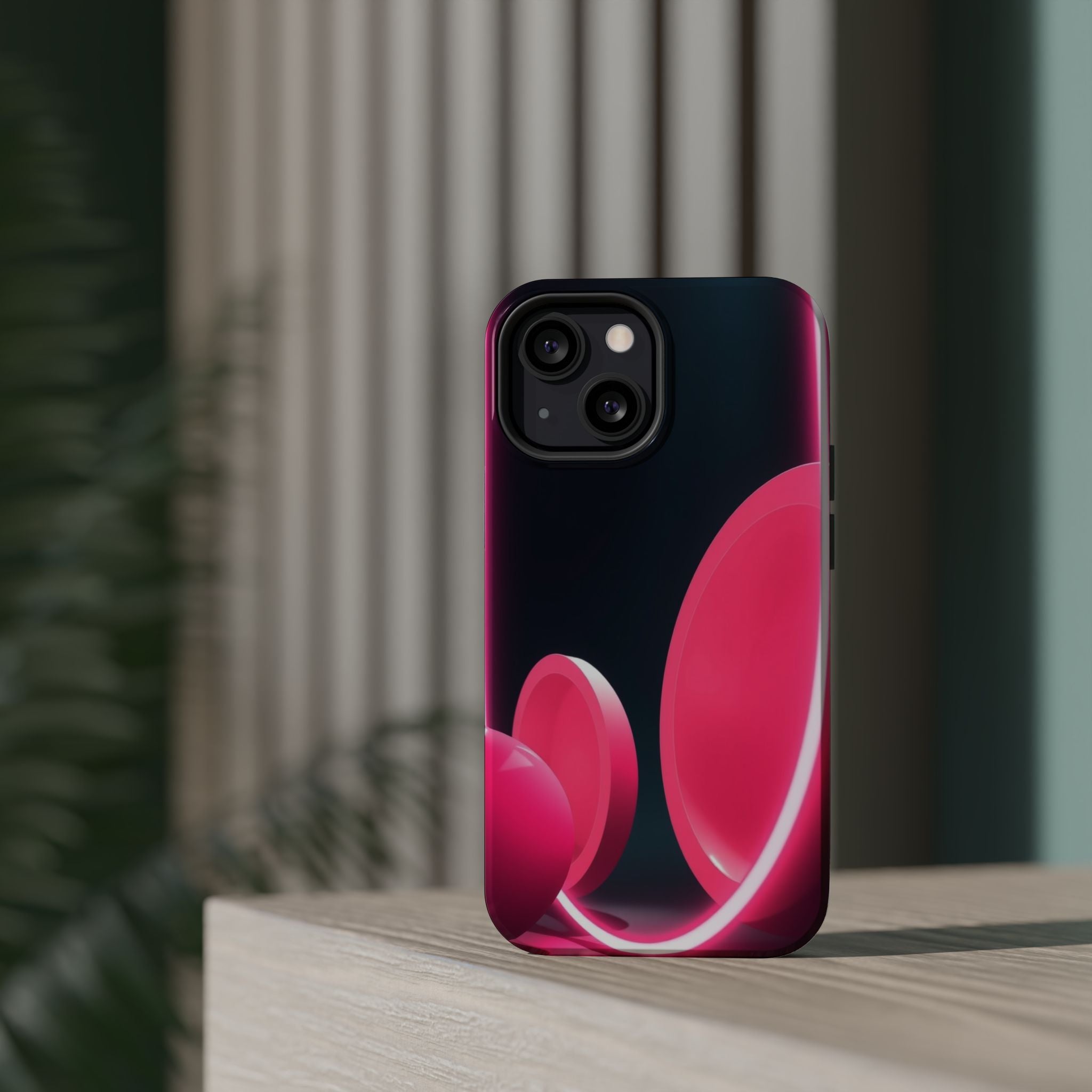 iPhone 1960s Mod Circles Neon Cyberpunk Slim Everyday Designer Case · iPhone Cas
