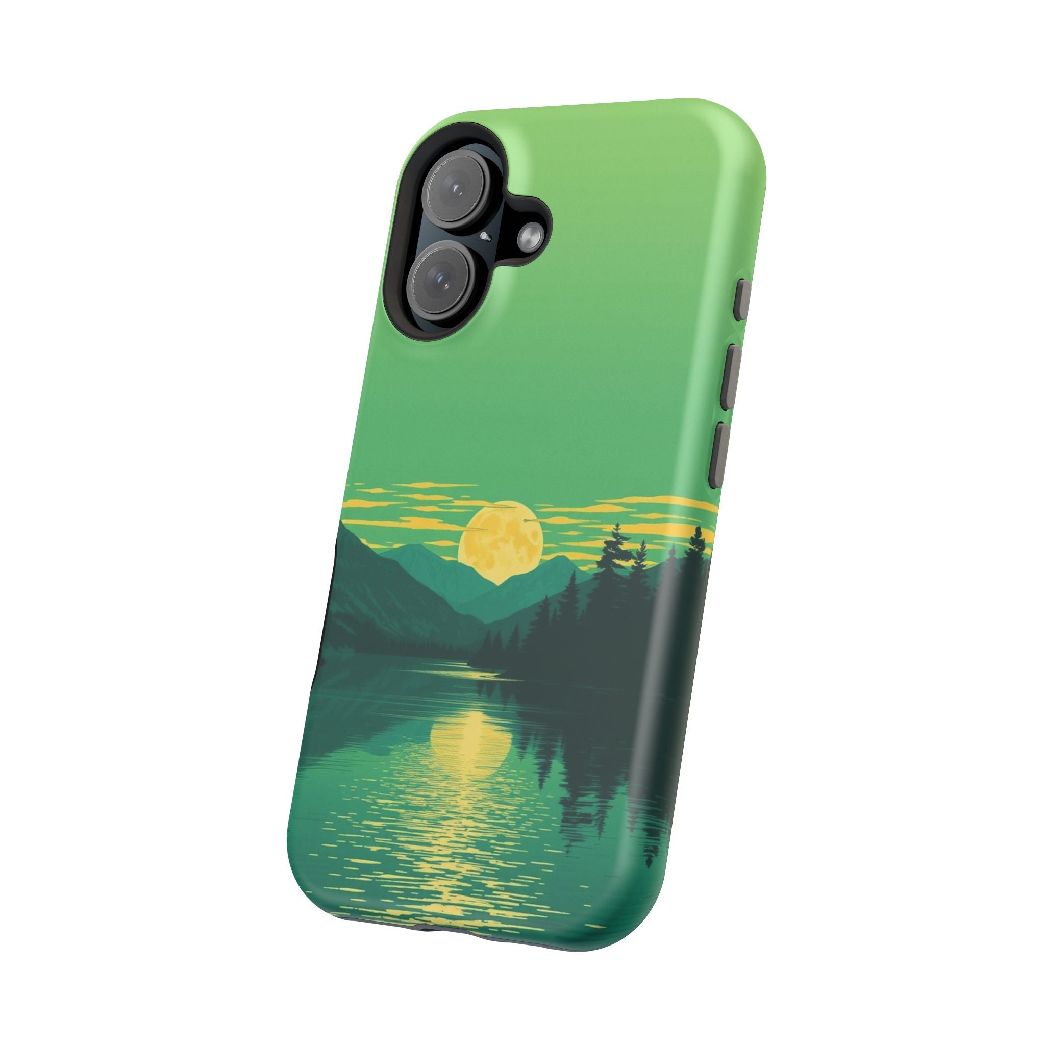 iPhone Lake at Twilight Risograph Print Slim Everyday iPhone Designer · iPhone C