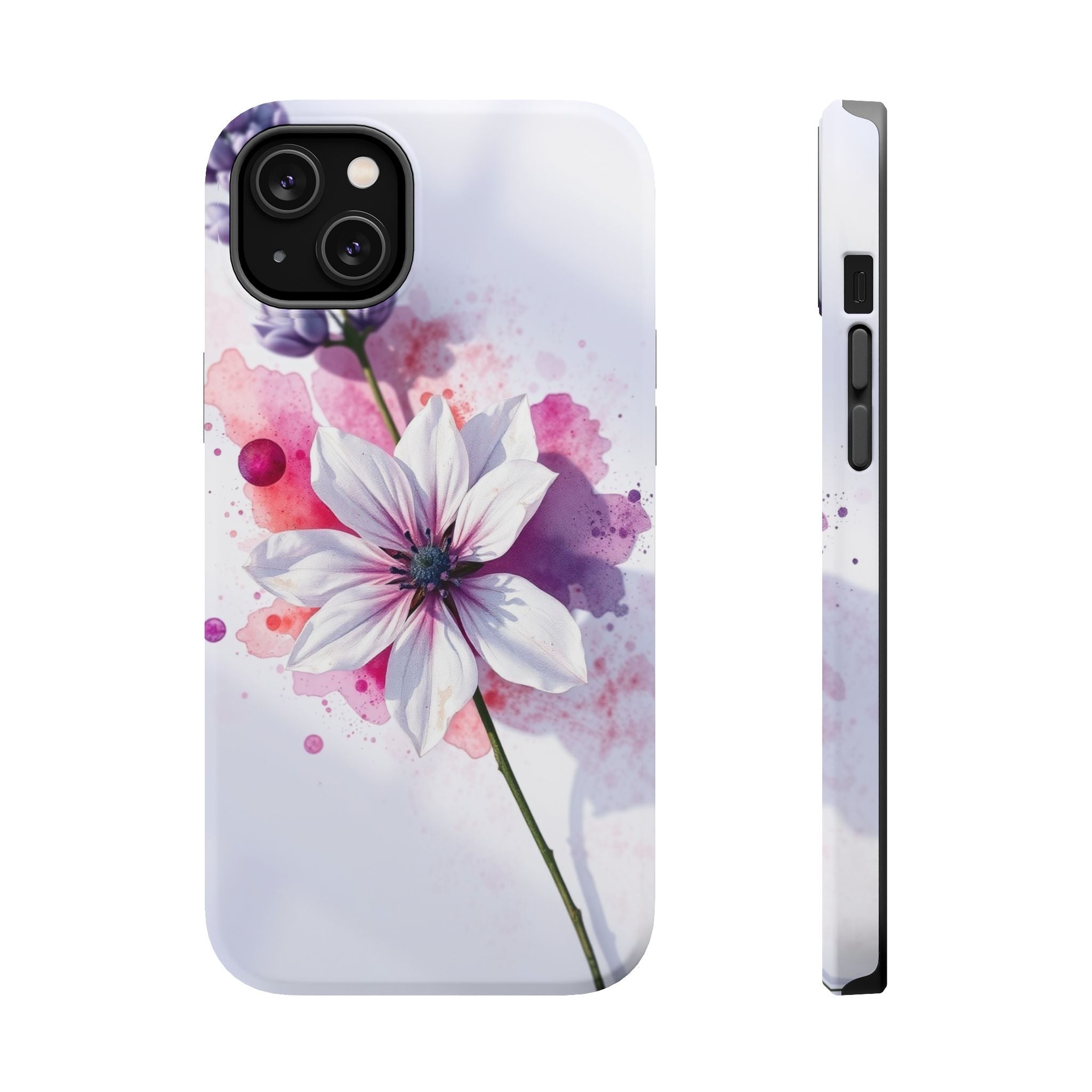 iPhone Floral Watercolor Splash Bold Art Slim Everyday iPhone 15 · iPhone Case