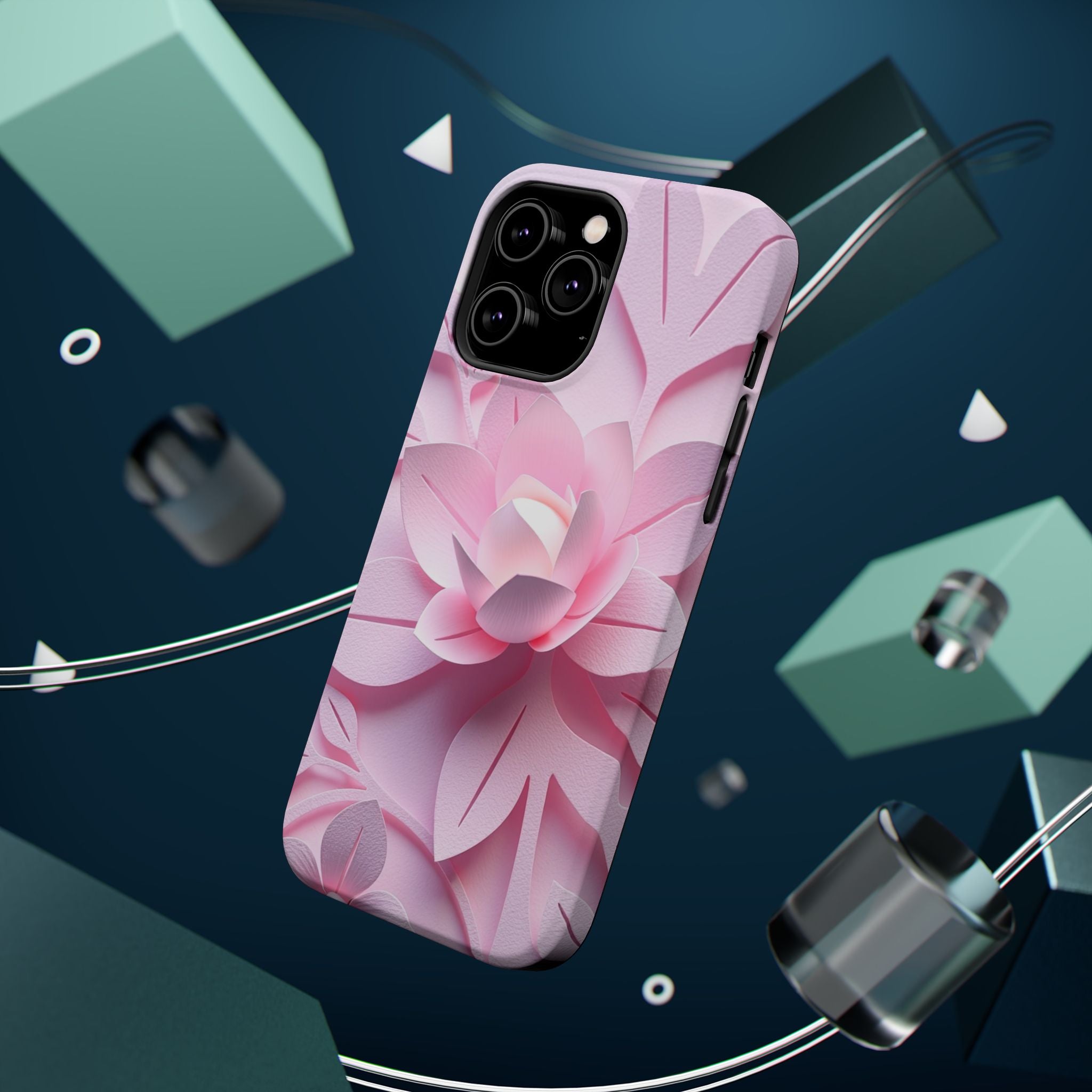 iPhone Floral Geometric Paper Cut Art Slim Everyday Designer Case · iPhone Case
