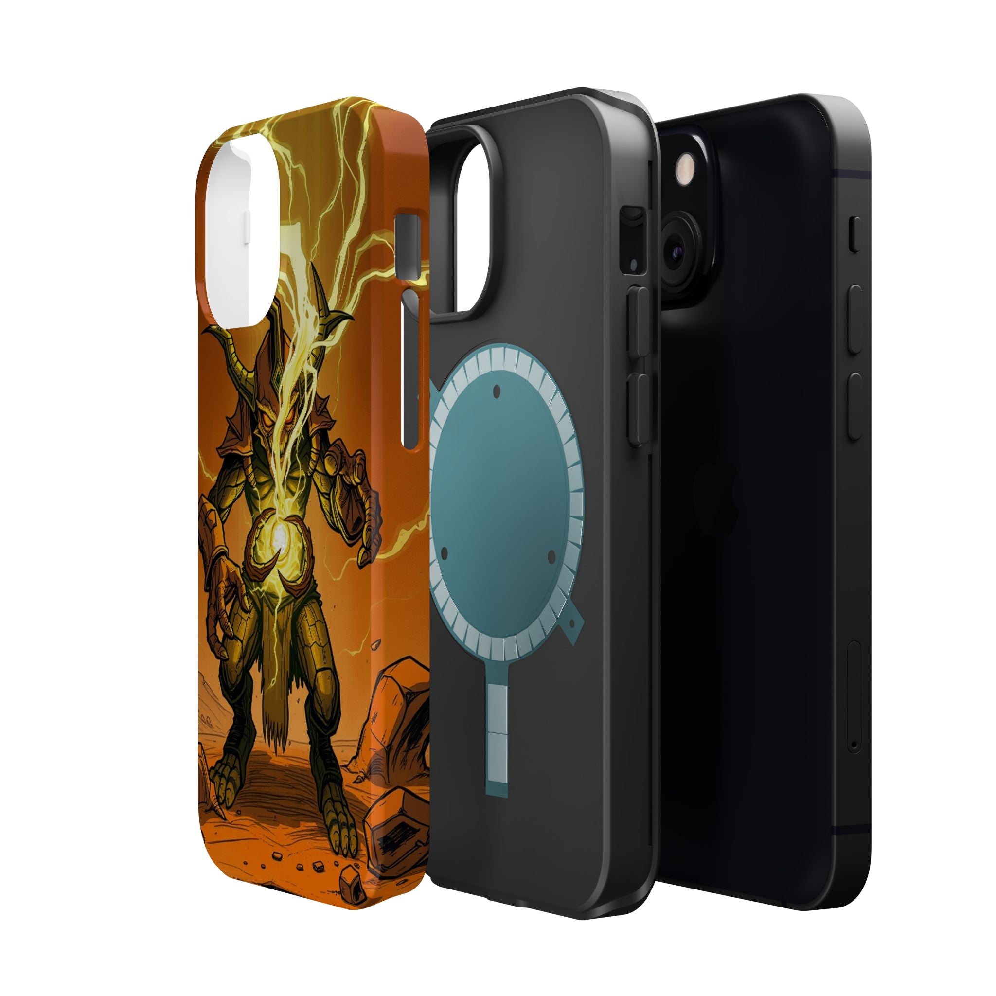 iPhone Burnt Orange And Sand Chaos Goblin Energy Clean Minimal Snap Case · iPhon