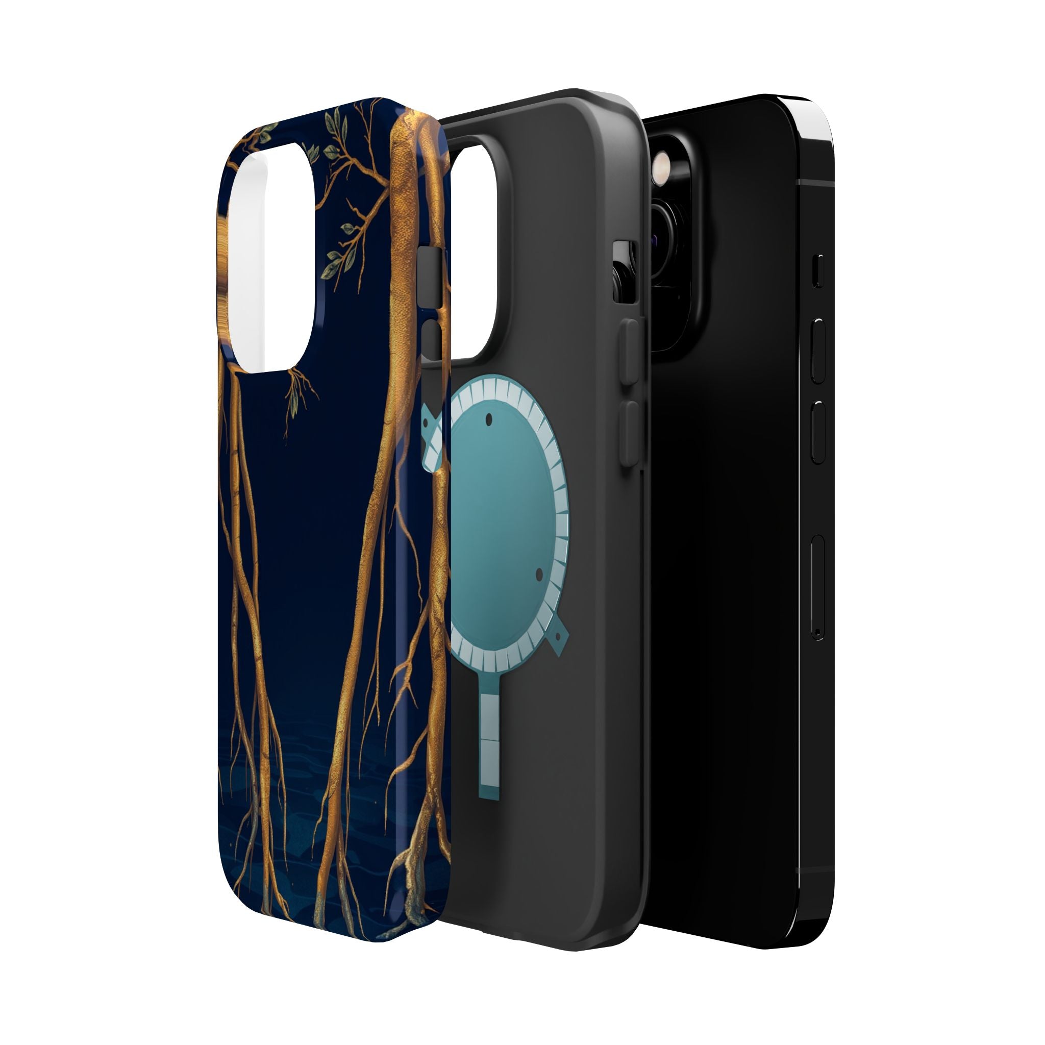 iPhone Mangrove Roots Electric Art Bold Modern Everyday Snap Case · iPhone Case