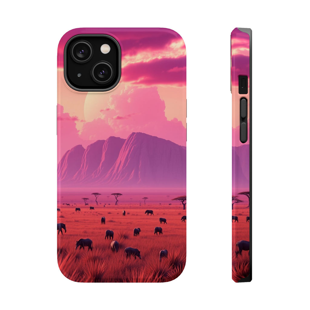 iPhone Cyan And Magenta Savanna Horizon Slim Everyday iPhone Designer · iPhone C