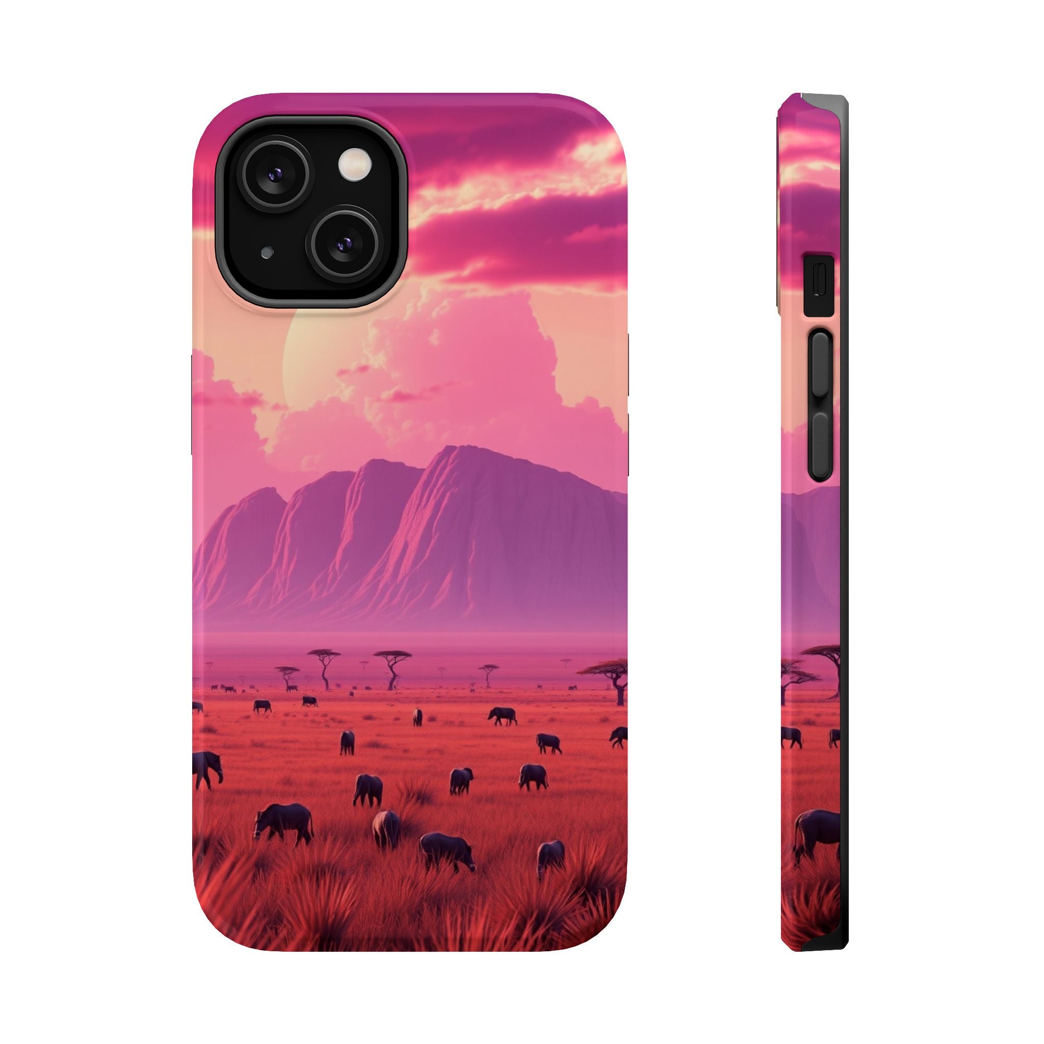 iPhone Cyan And Magenta Savanna Horizon Slim Everyday iPhone Designer · iPhone C