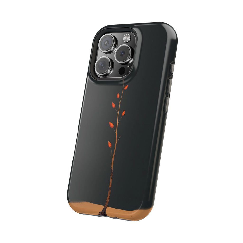iPhone Burnt Orange And Sand Minimalist Stem Slim iPhone Everyday · iPhone Case