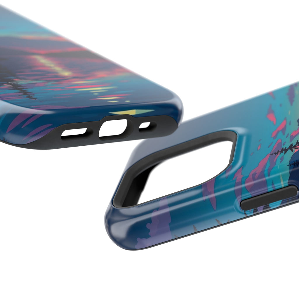 iPhone Vibrant Lake at Twilight Design Slim Everyday Designer Case · iPhone Case