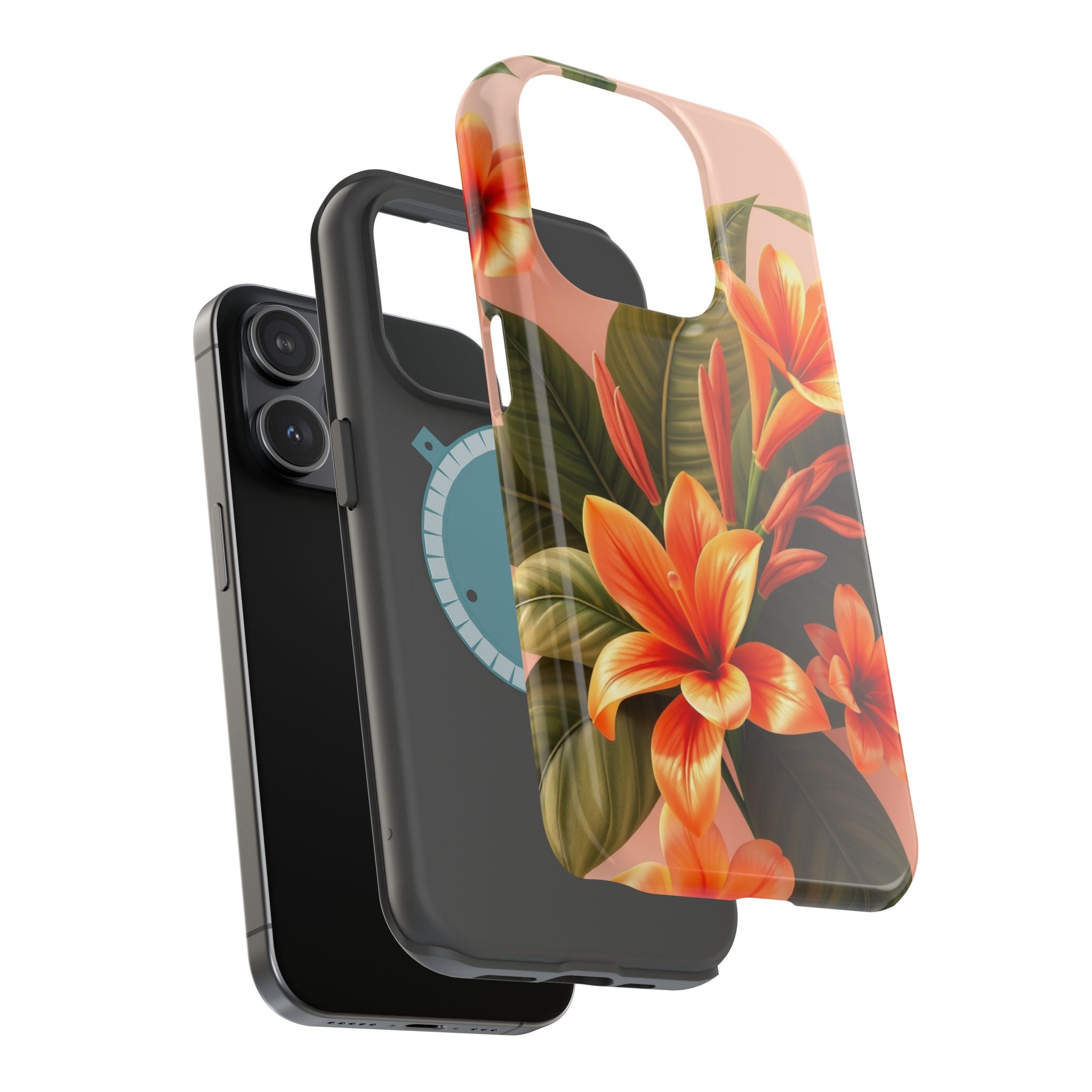 iPhone Tropical Bloom 3D Digital Bold Modern Everyday Snap Case · iPhone Case