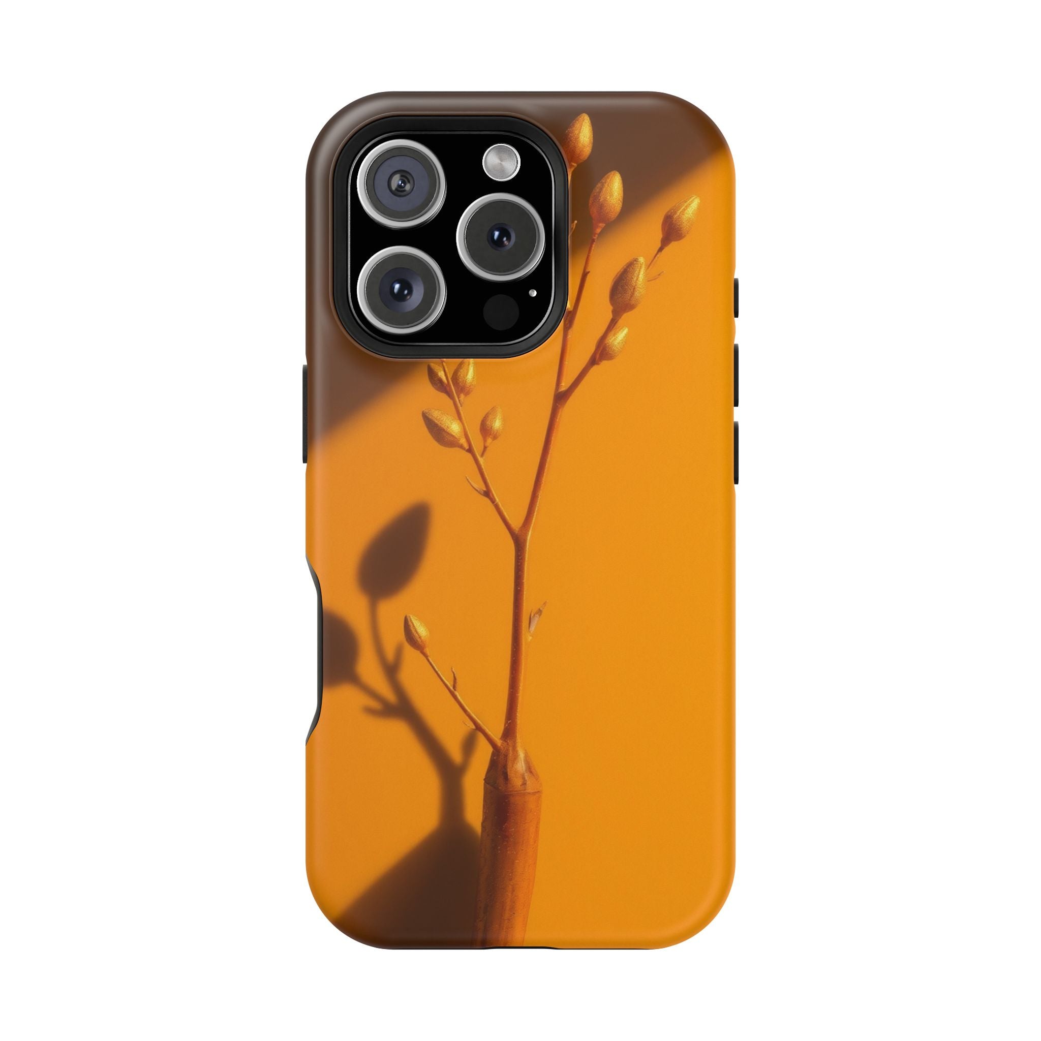 iPhone Mustard And Rust Minimalist Stem Slim Everyday iPhone Designer · iPhone C
