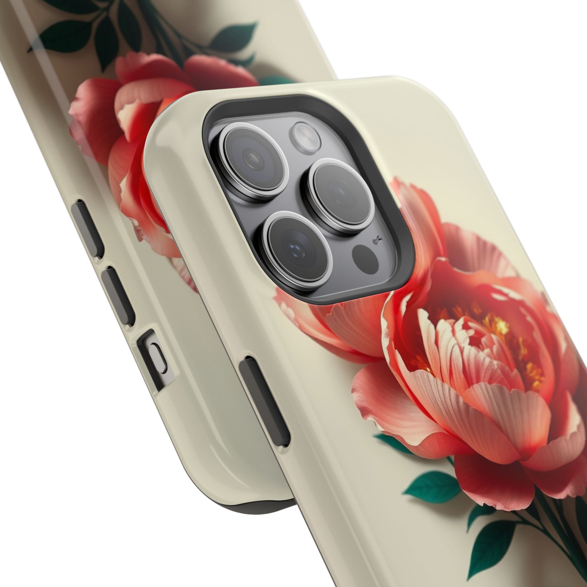 iPhone Emerald Green And Gold Peony Bouquet Slim iPhone Everyday · iPhone Case