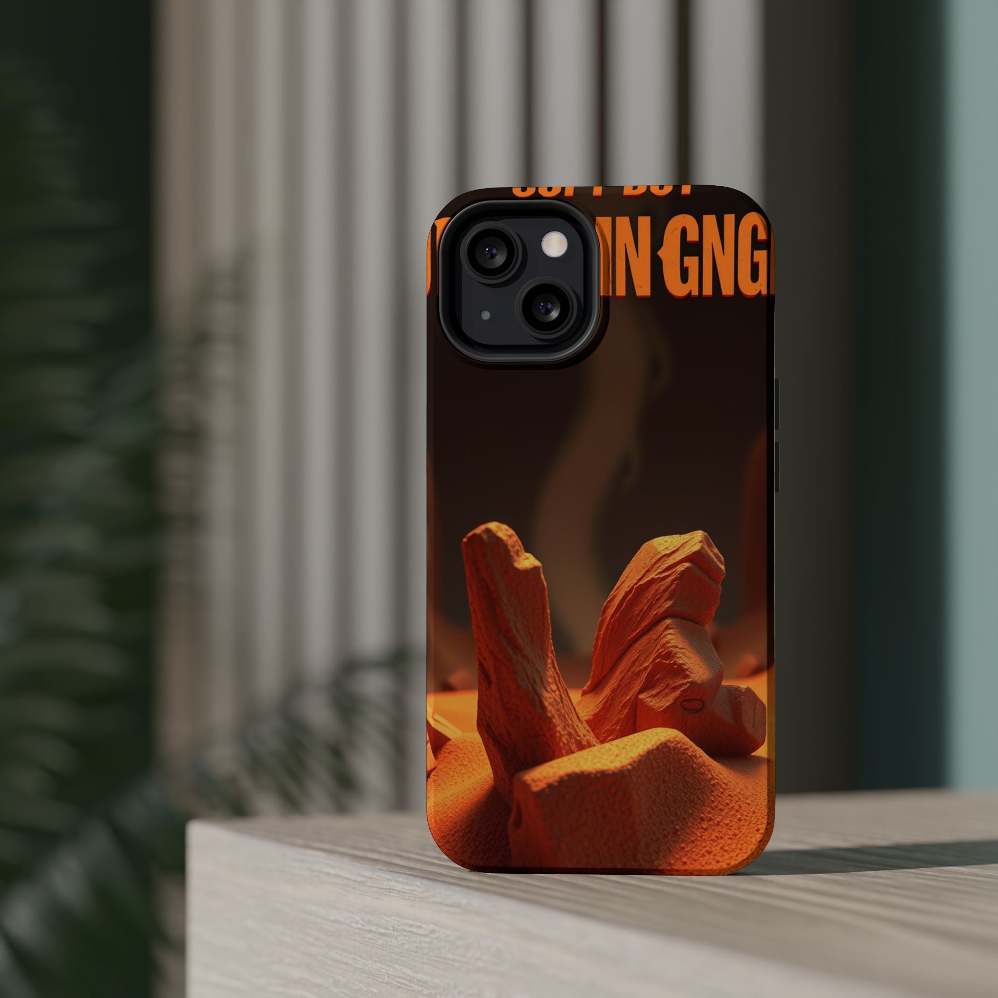 iPhone Earthy Soft but Unhinged Design Slim Everyday Designer Case · iPhone Case