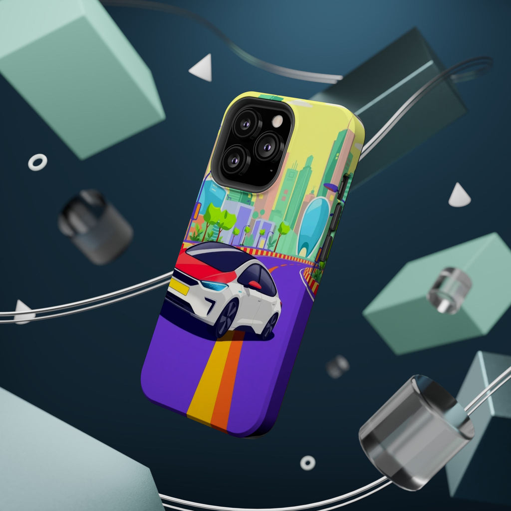 iPhone Electric Car Future Kids Fun Phone Case Gift Slim Snap Case · iPhone Case