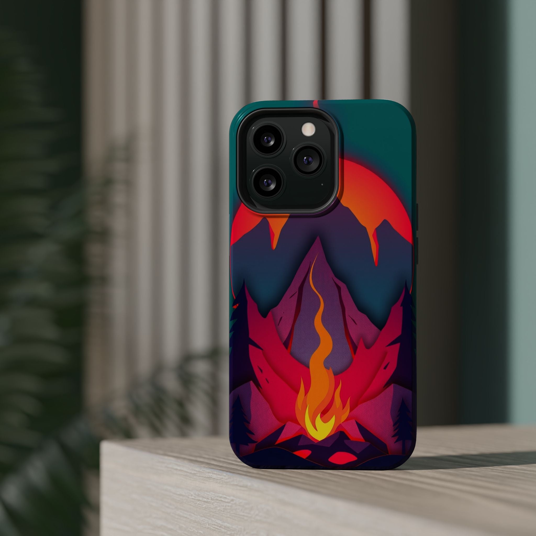 iPhone Cyan And Magenta Wildfire Glow Slim Everyday iPhone 12 Designer · iPhone