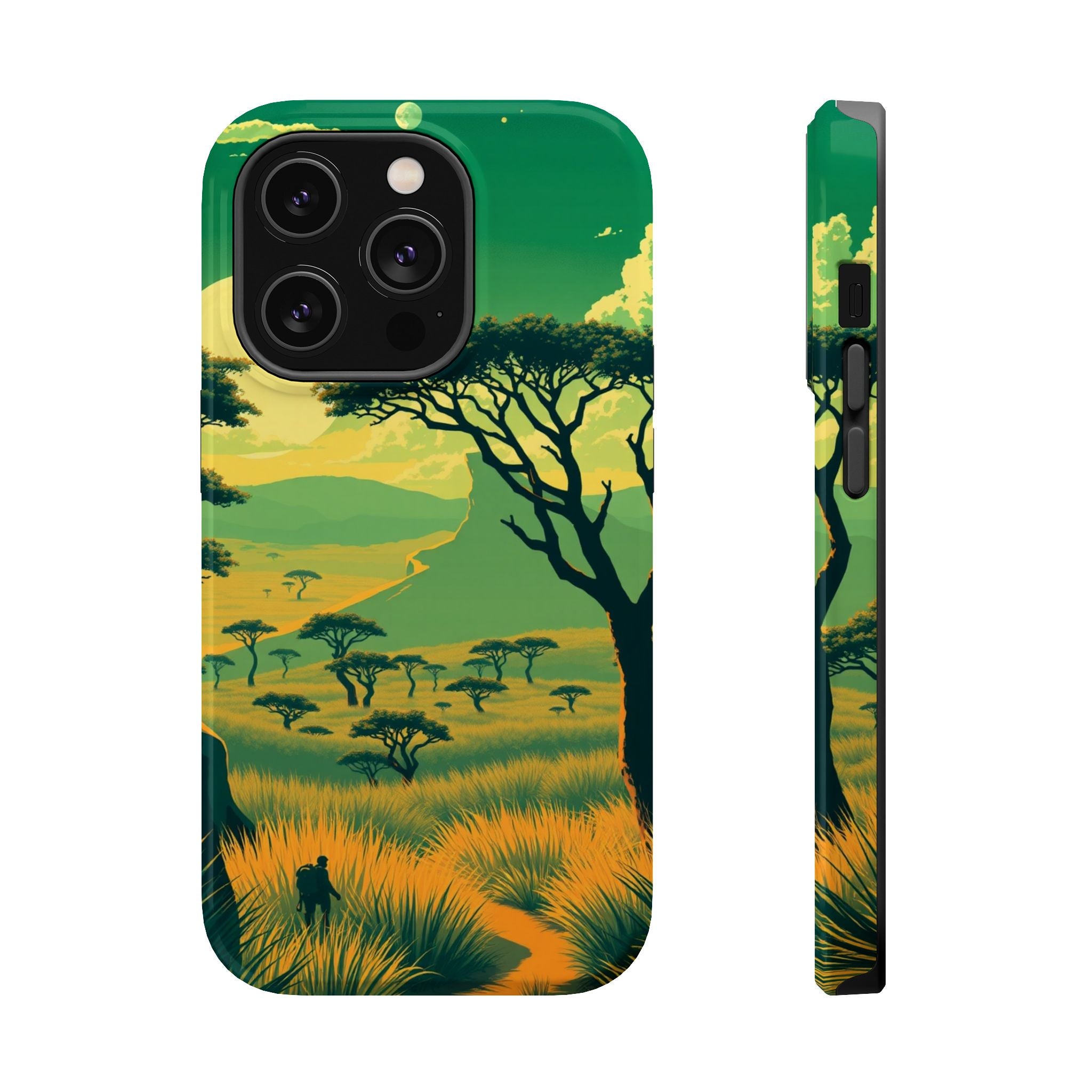 iPhone Savanna Horizon Pixel Art -Bit Slim Everyday Designer Case · iPhone Case