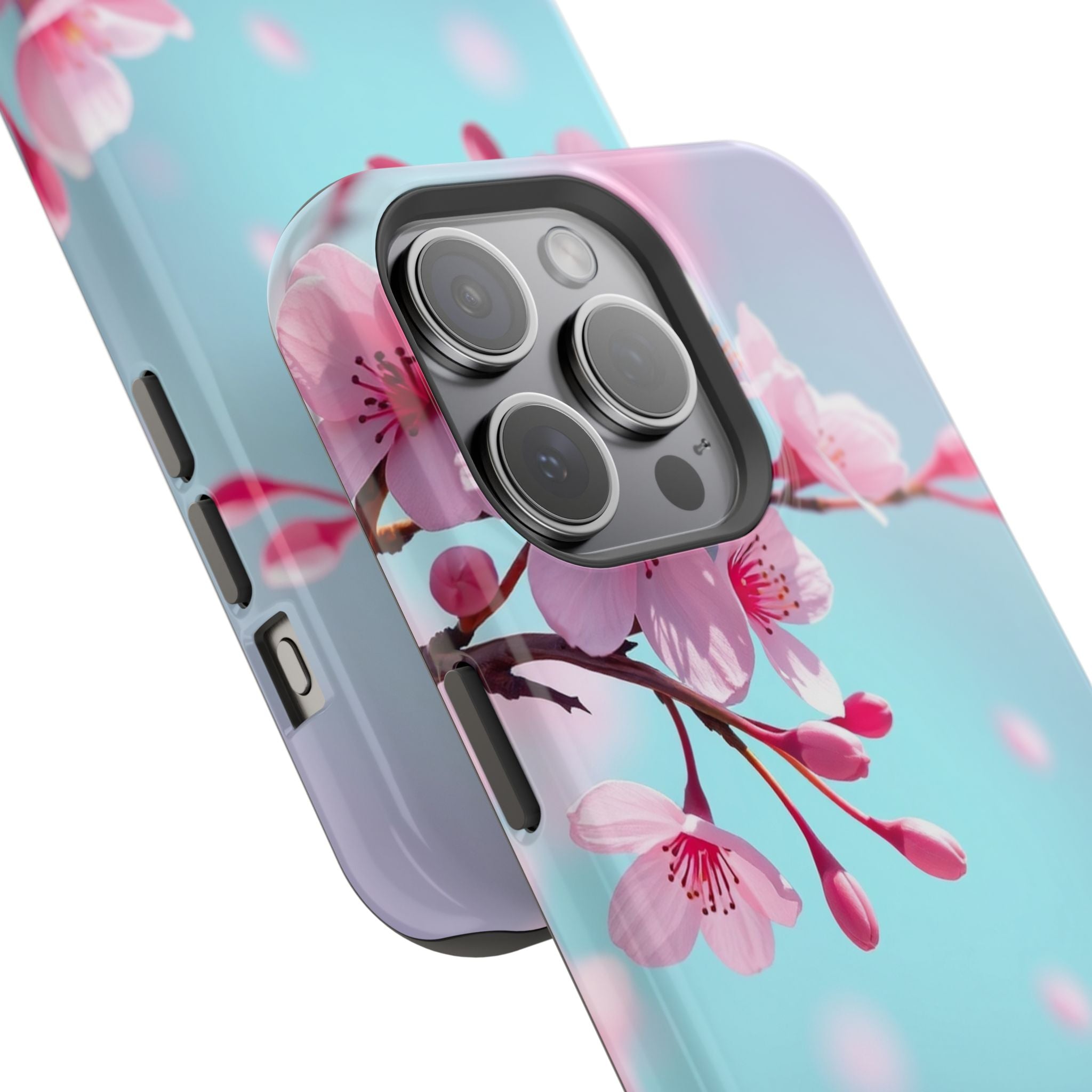iPhone Cherry Blossom Electric Art Bold Modern Everyday Snap Case · iPhone Case