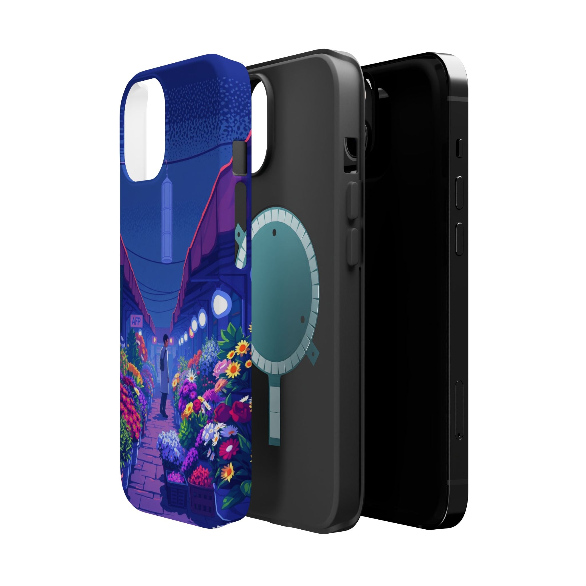 iPhone Flower Market Electric Art Bold Modern Everyday Snap Case · iPhone Case