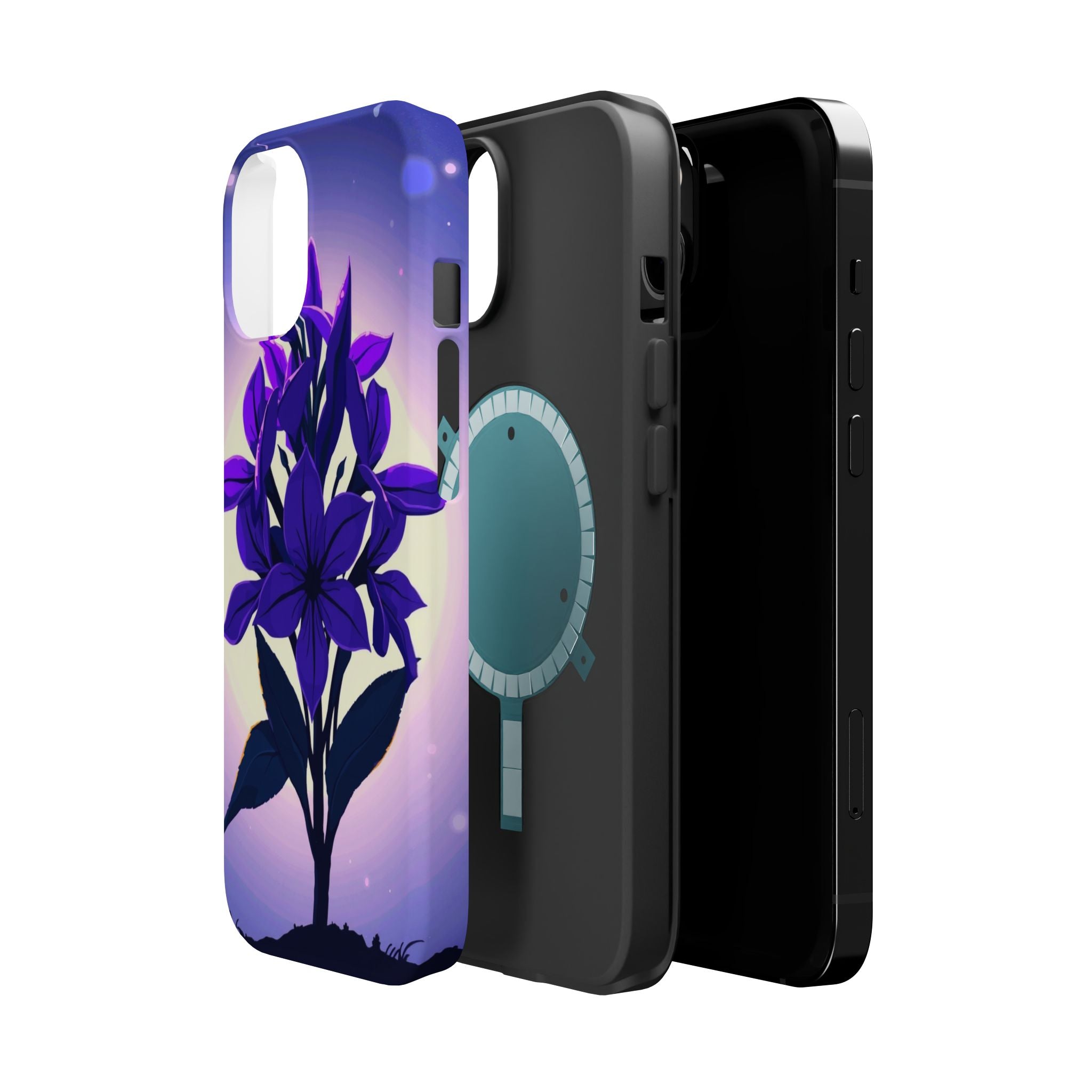 iPhone Floral Crown Mystic Art 13 Bold Modern Everyday Snap Case · iPhone Case