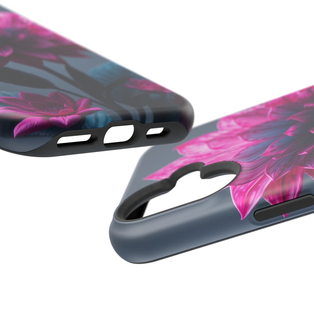 iPhone Cyan And Magenta Floral Dark Academia Slim iPhone Everyday · iPhone Case
