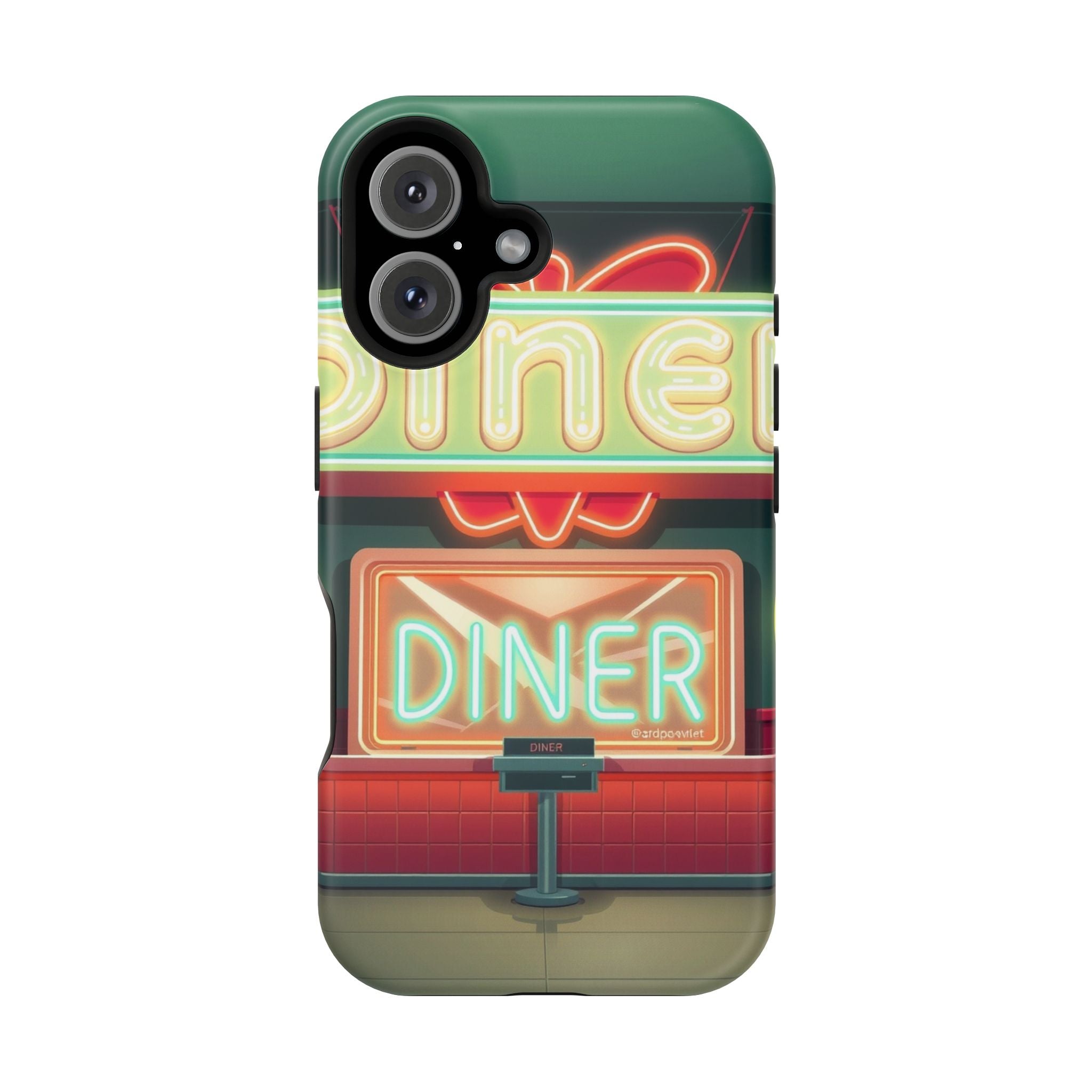 iPhone Neon Diner Sign Mystic Art Bold Modern Everyday Snap Case · iPhone Case