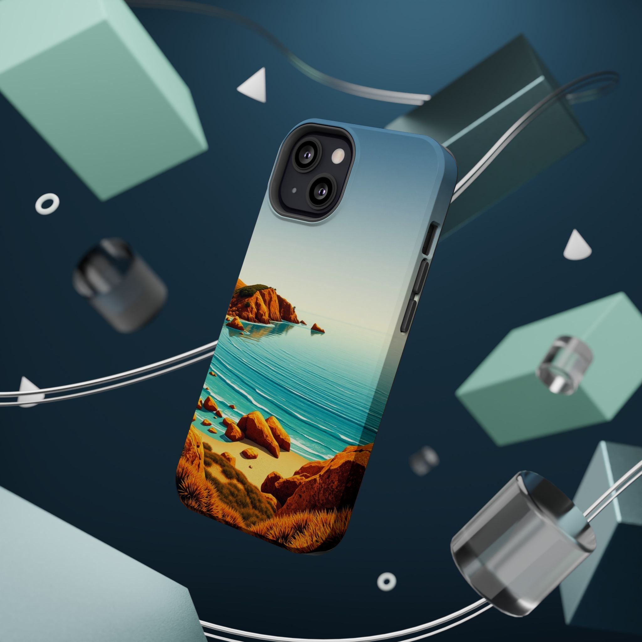 iPhone Mustard And Rust Pebble Beach Slim Everyday iPhone 14 Designer · iPhone C