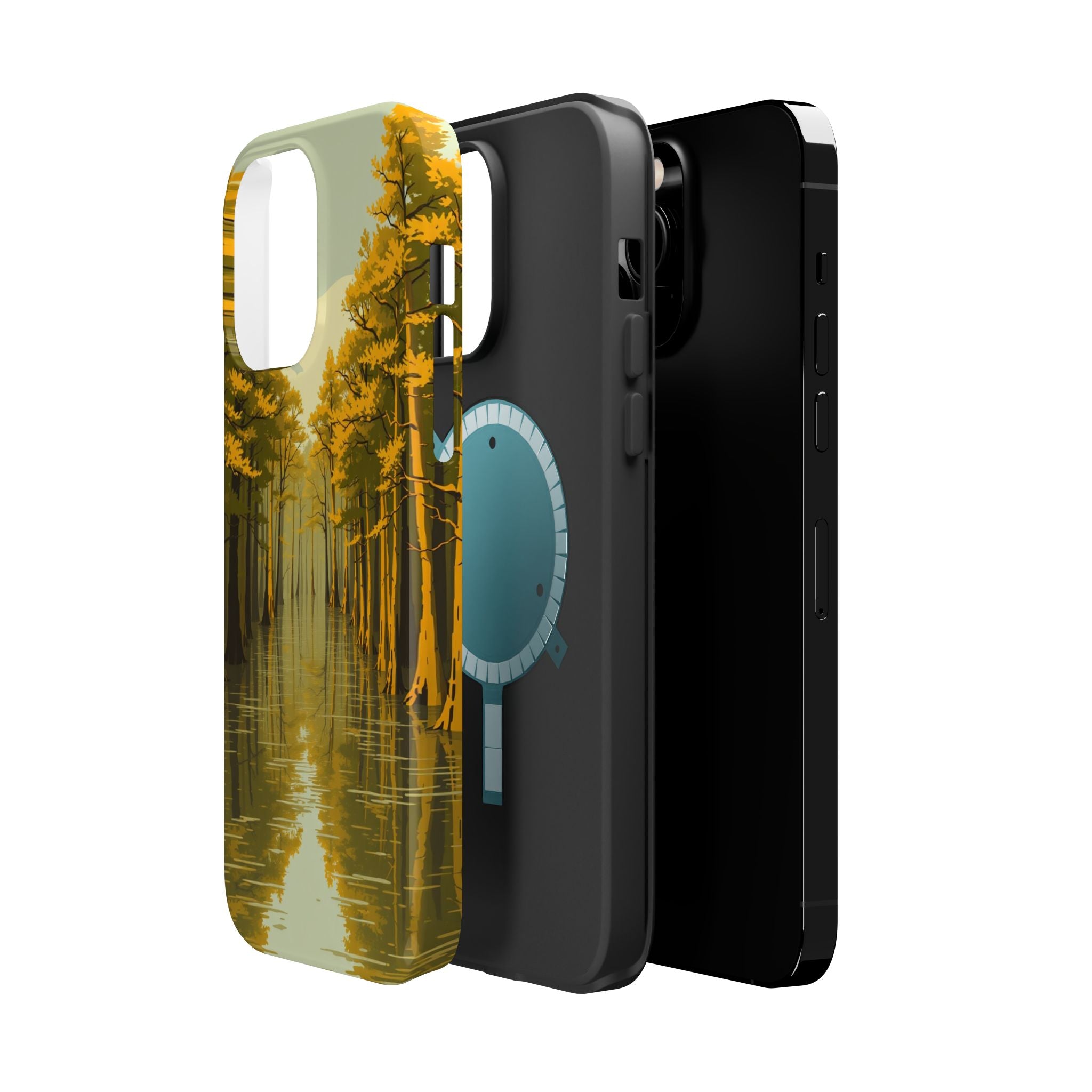 iPhone Cypress Swamp Enchanted Art Bold Modern Everyday Snap Case · iPhone Case