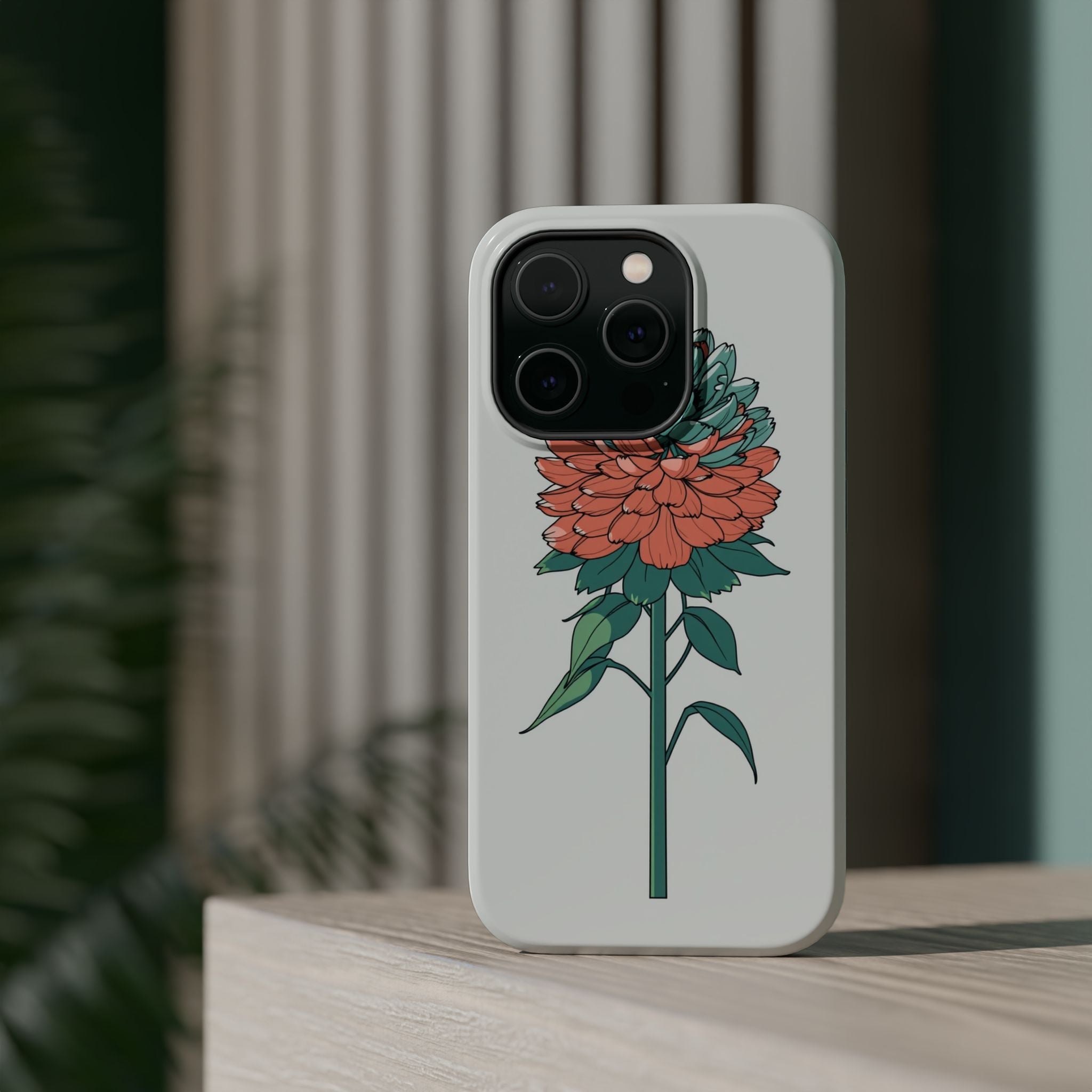 iPhone Serene Ranunculus Stack Design Slim Everyday Designer Case · iPhone Case