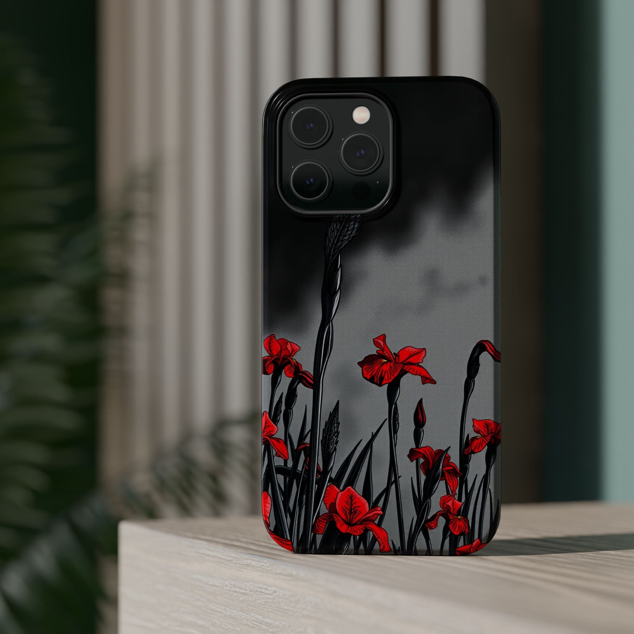 iPhone Iris Garden Cinematic Art Soft Finish Everyday Cas Slim Snap Case · iPhon