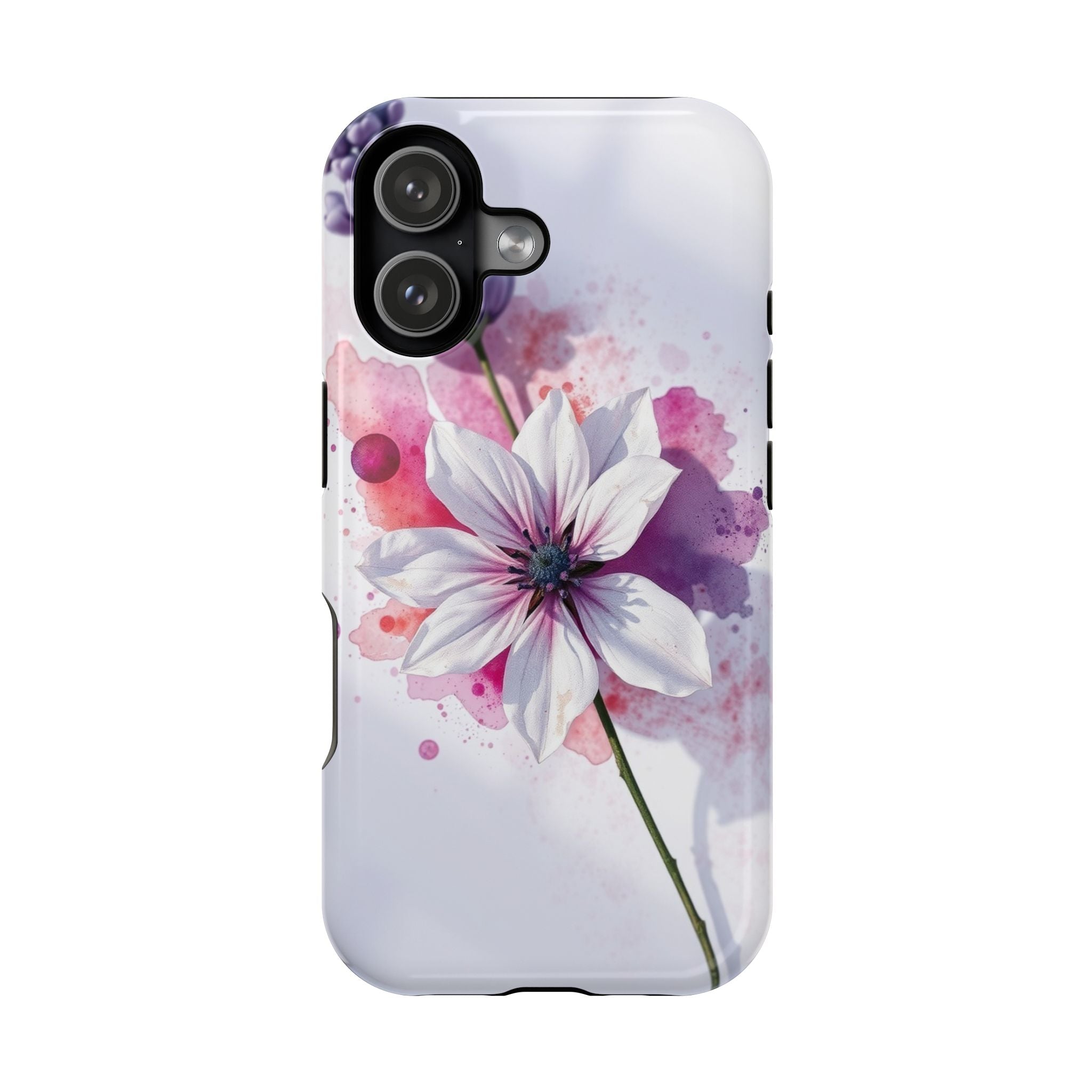 iPhone Floral Watercolor Splash Bold Art Slim Everyday iPhone 15 · iPhone Case