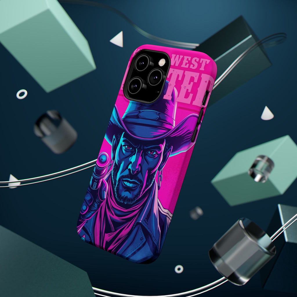 iPhone Wild West Wanted Neon Cyberpunk Slim Everyday Designer Case · iPhone Case