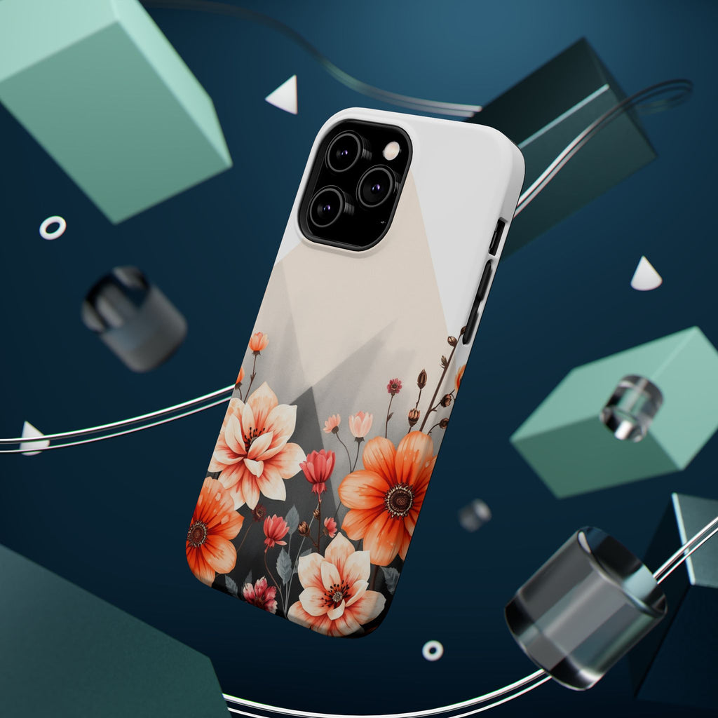 iPhone Floral Geometric Vibrant Design Slim Snap Case · iPhone Case