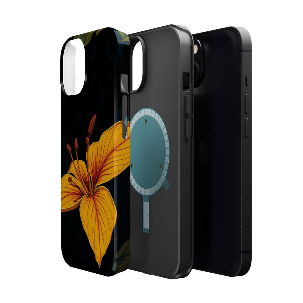 iPhone Earthy Tropical Bloom Design Artistic Everyday Cas Slim Snap Case · iPhon