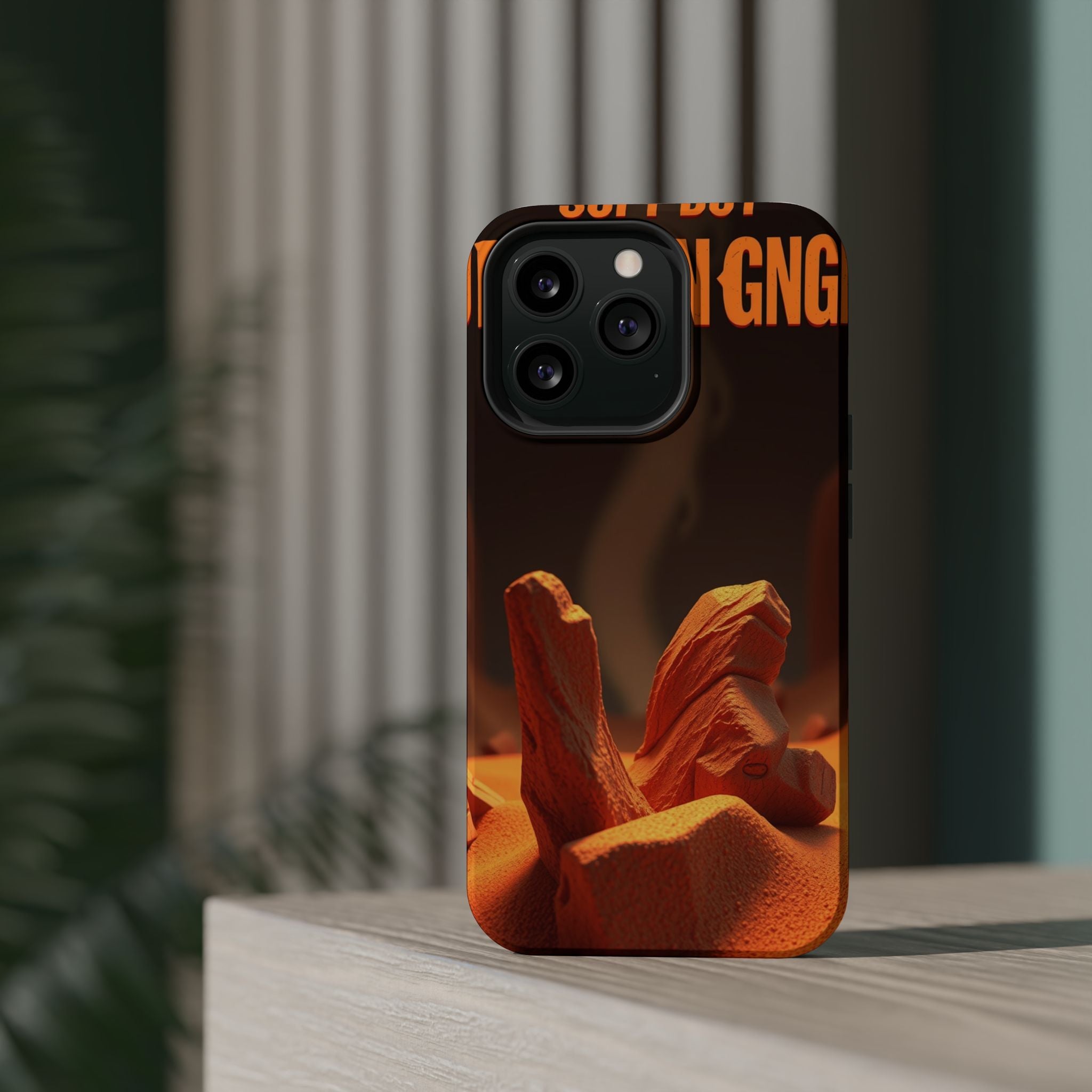 iPhone Earthy Soft but Unhinged Design Slim Everyday Designer Case · iPhone Case