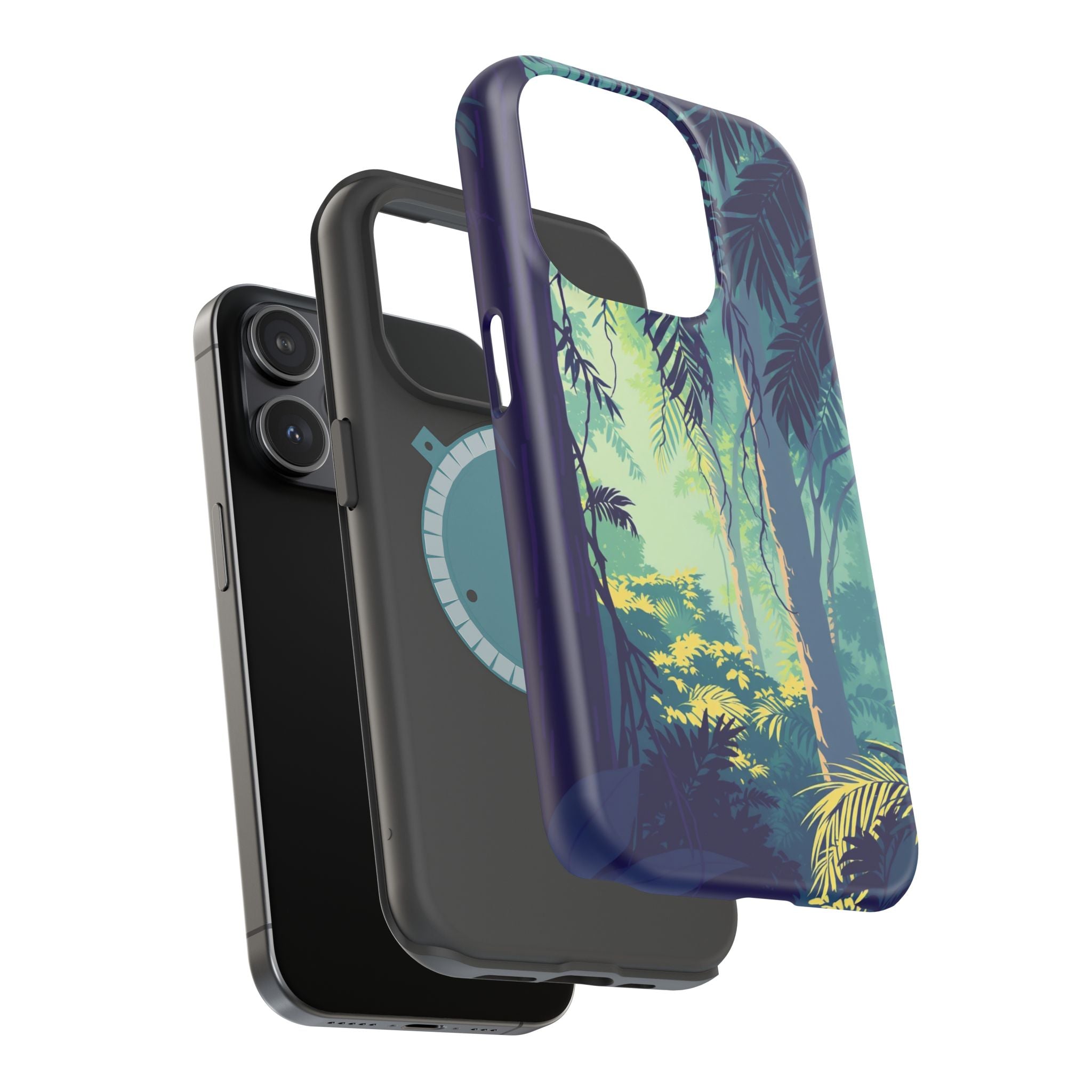 iPhone Mint And Blush Rainforest Canopy Slim Everyday iPhone Designer · iPhone C