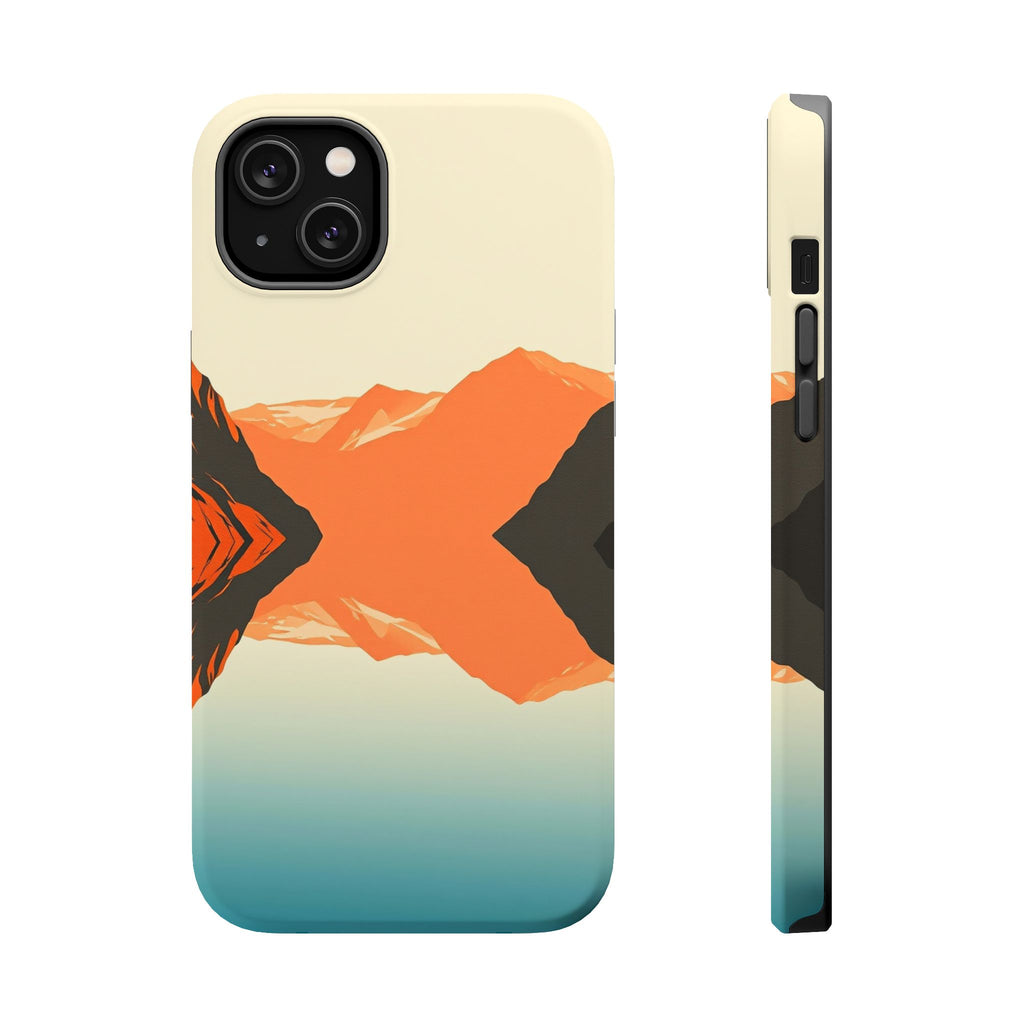 iPhone Burnt Orange And Sand Fjord Reflection Slim iPhone Everyday · iPhone Case