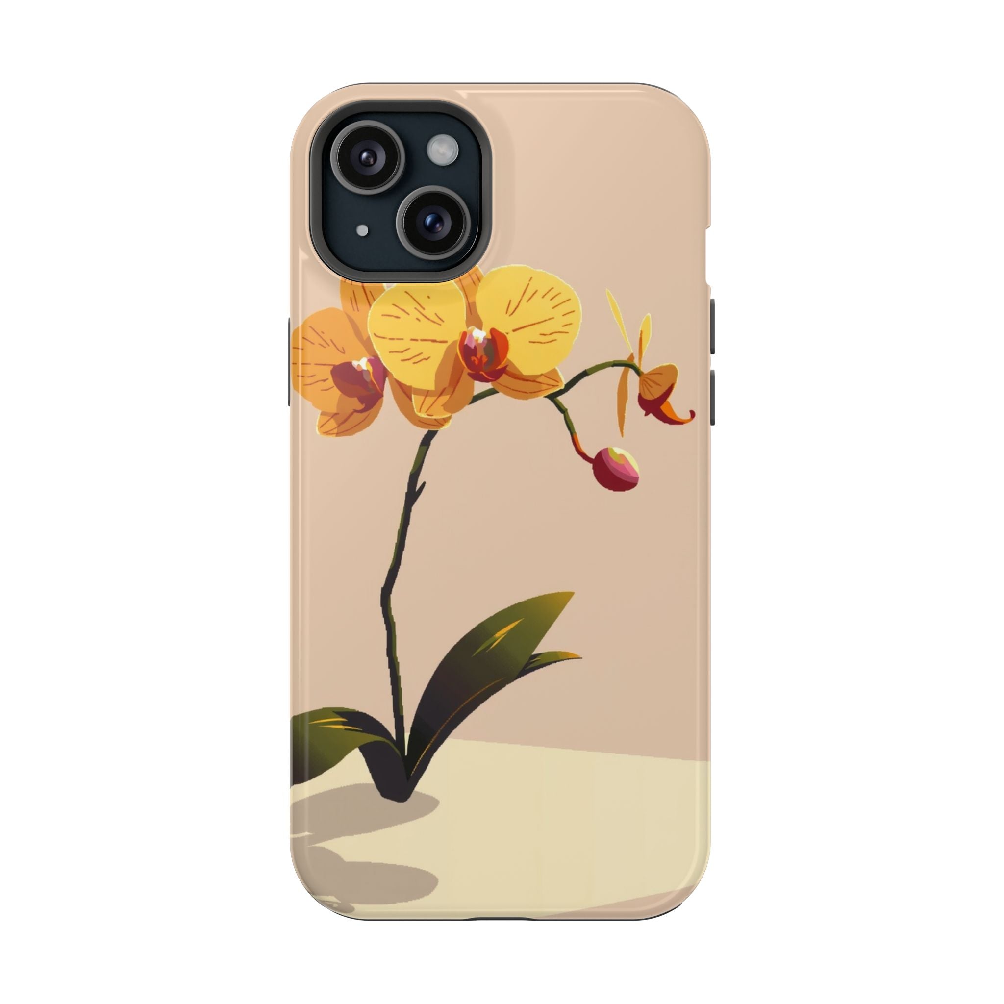 iPhone Orchid Study Pixel Art -Bit Bold Modern Everyday Snap Case · iPhone Case