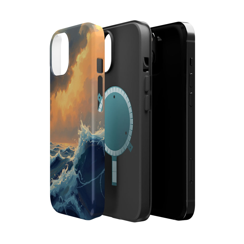iPhone Sunset Amber And Peach Storm at Sea Slim iPhone Everyday · iPhone Case