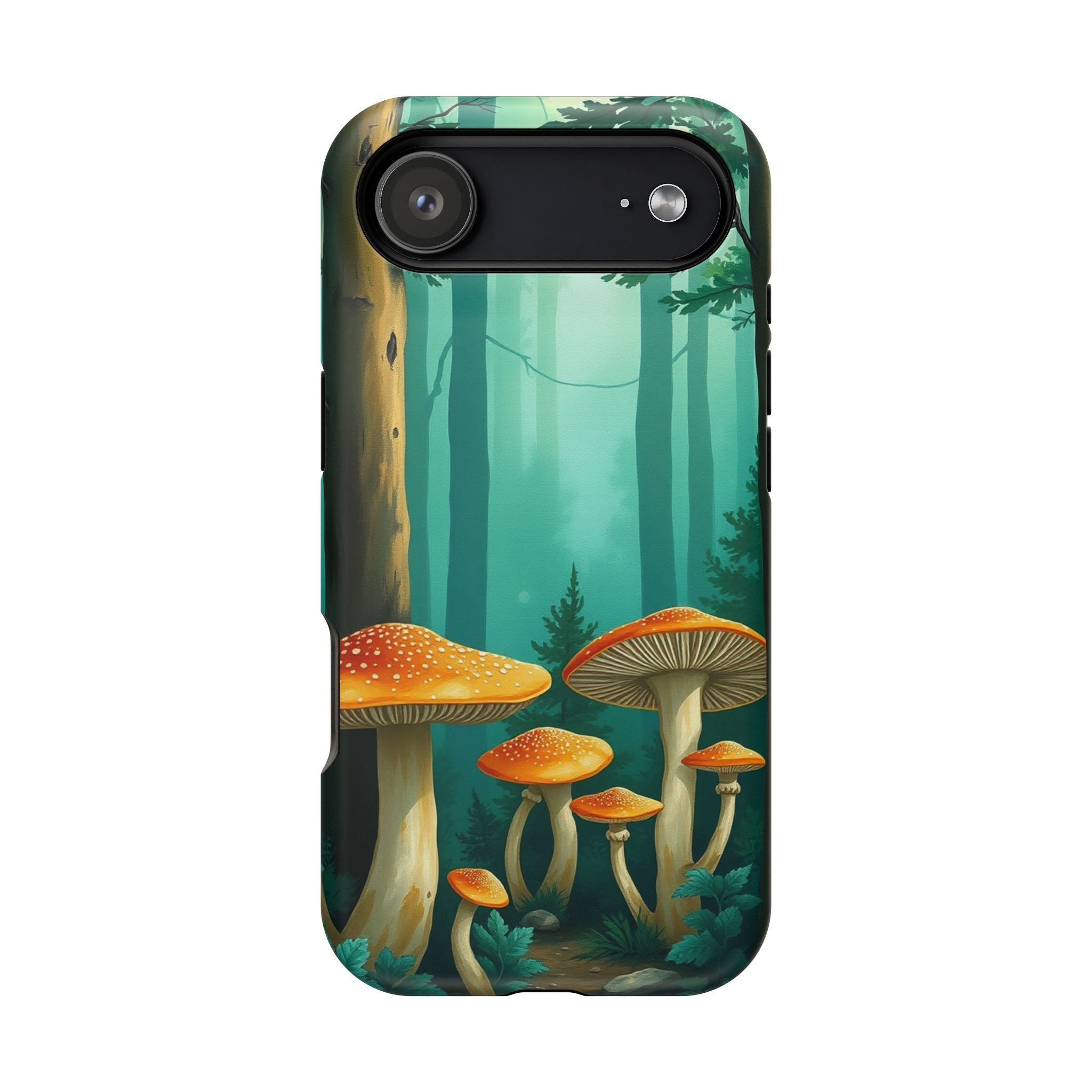 iPhone Mushroom Forest Oil Painting Impressionist iPhone Clean Minimal · iPhone