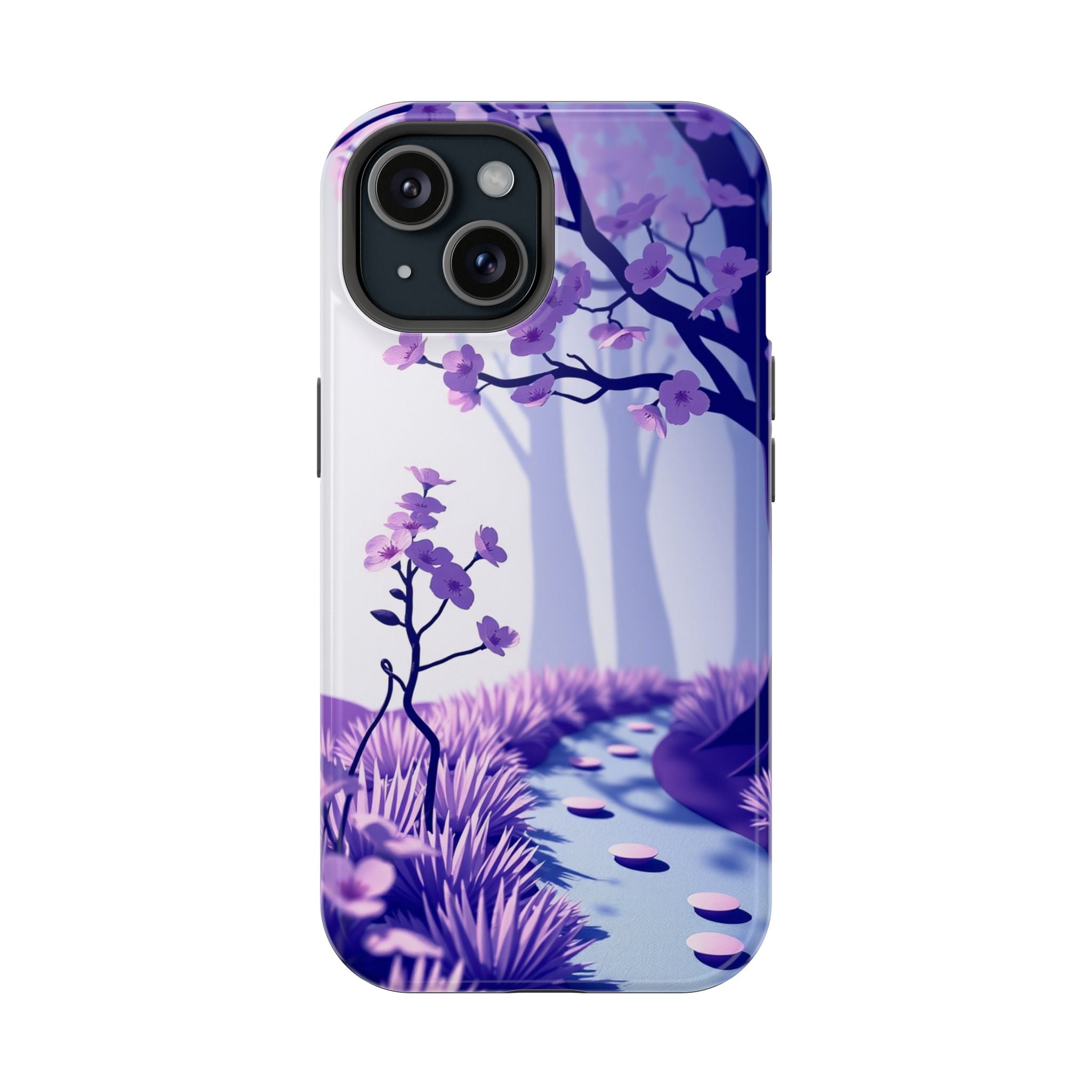 iPhone Blossom Trail Paper Cut Art Bold Modern Everyday Snap Case · iPhone Case
