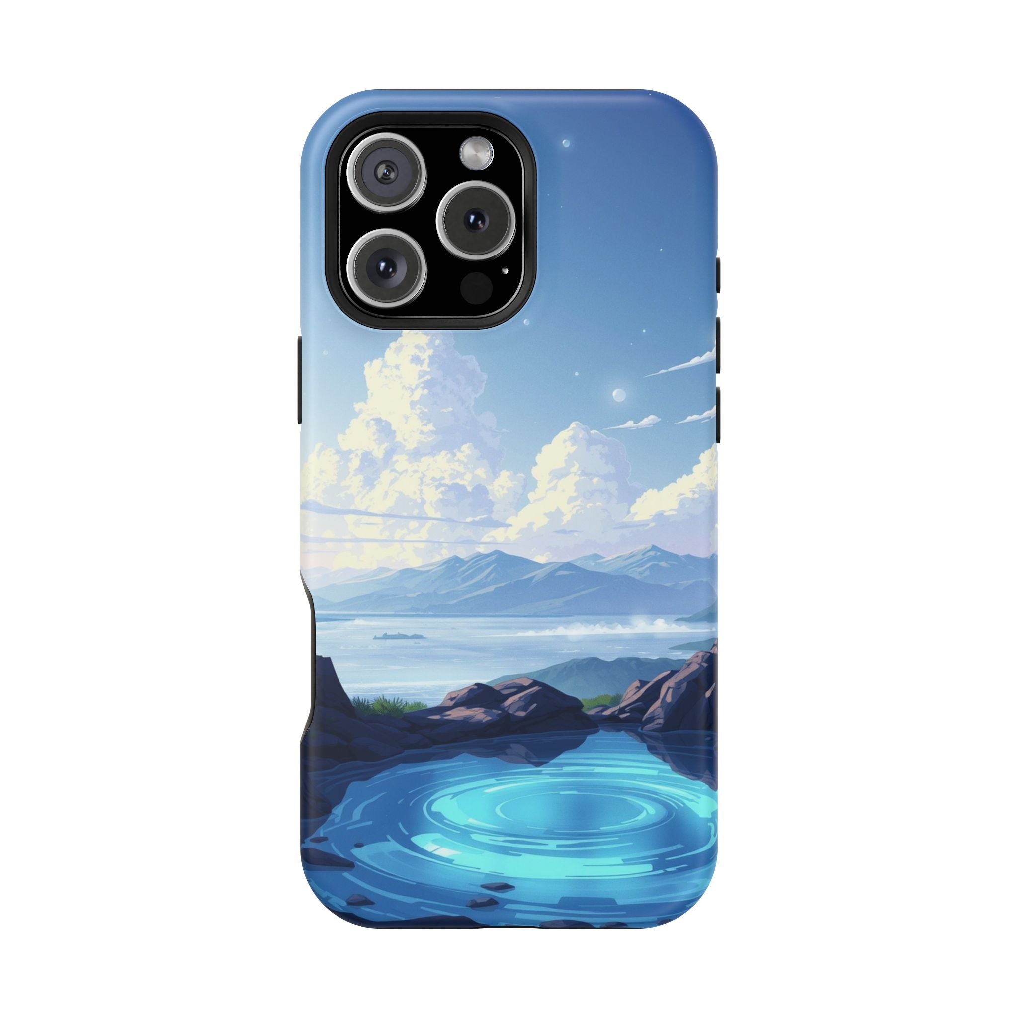 iPhone Earthy Tidal Pool Design 18 Bold Modern Everyday Snap Case · iPhone Case