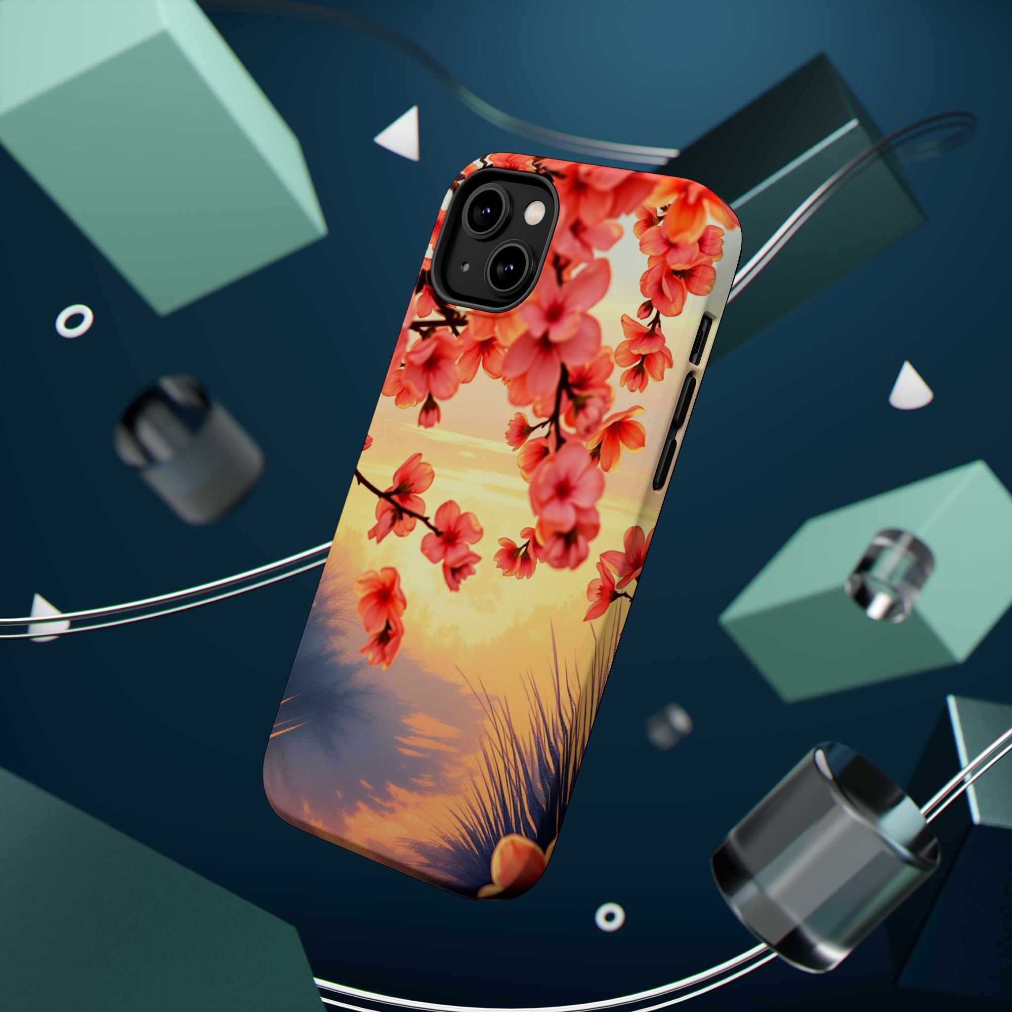 iPhone Sunset Amber And Peach Blossom Trail Slim Snap Cas Carry Case · iPhone Ca